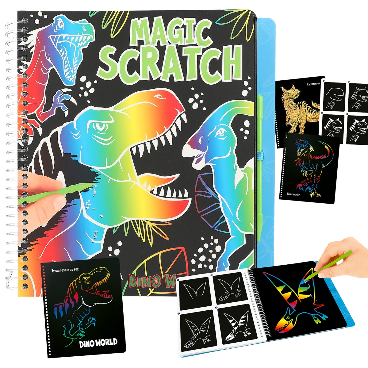 Fabulous Gifts Dino World Magic-Scratch Book by Weirs of Baggot Street