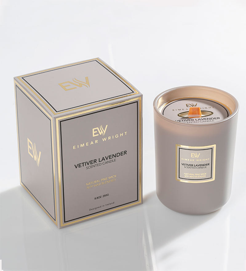 Fabulous Gifts Eimear Wright Vetiver Lavender Candle 145g by Weirs of Baggot Street