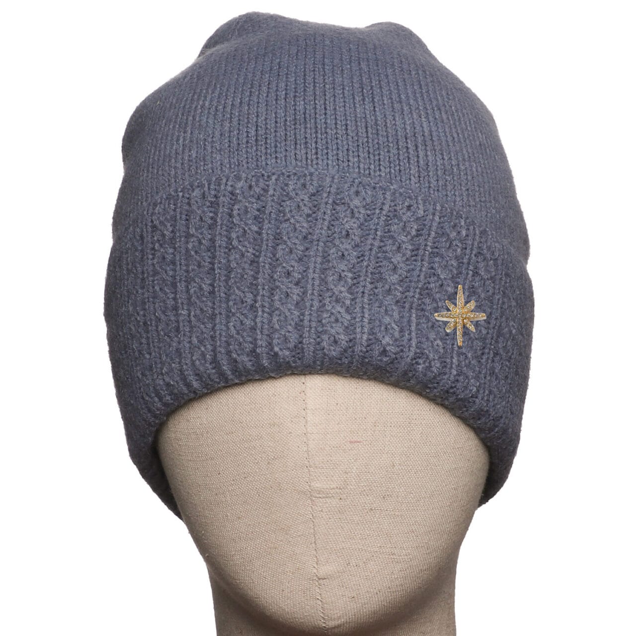 Fabulous Gifts Fashion Blue Cable Hat by Weirs of Baggot Street