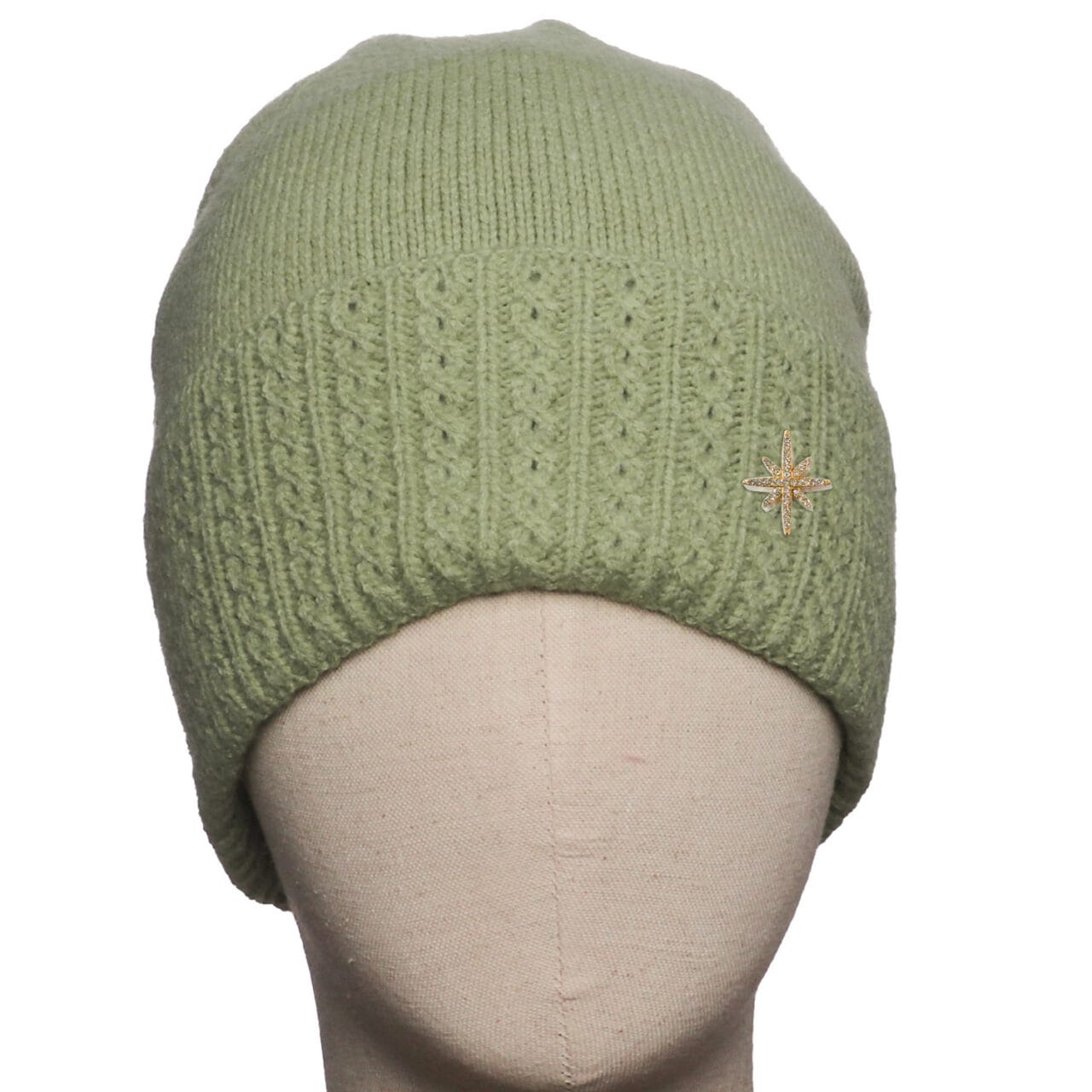 Fabulous Gifts Fashion Green Cable Hat by Weirs of Baggot Street