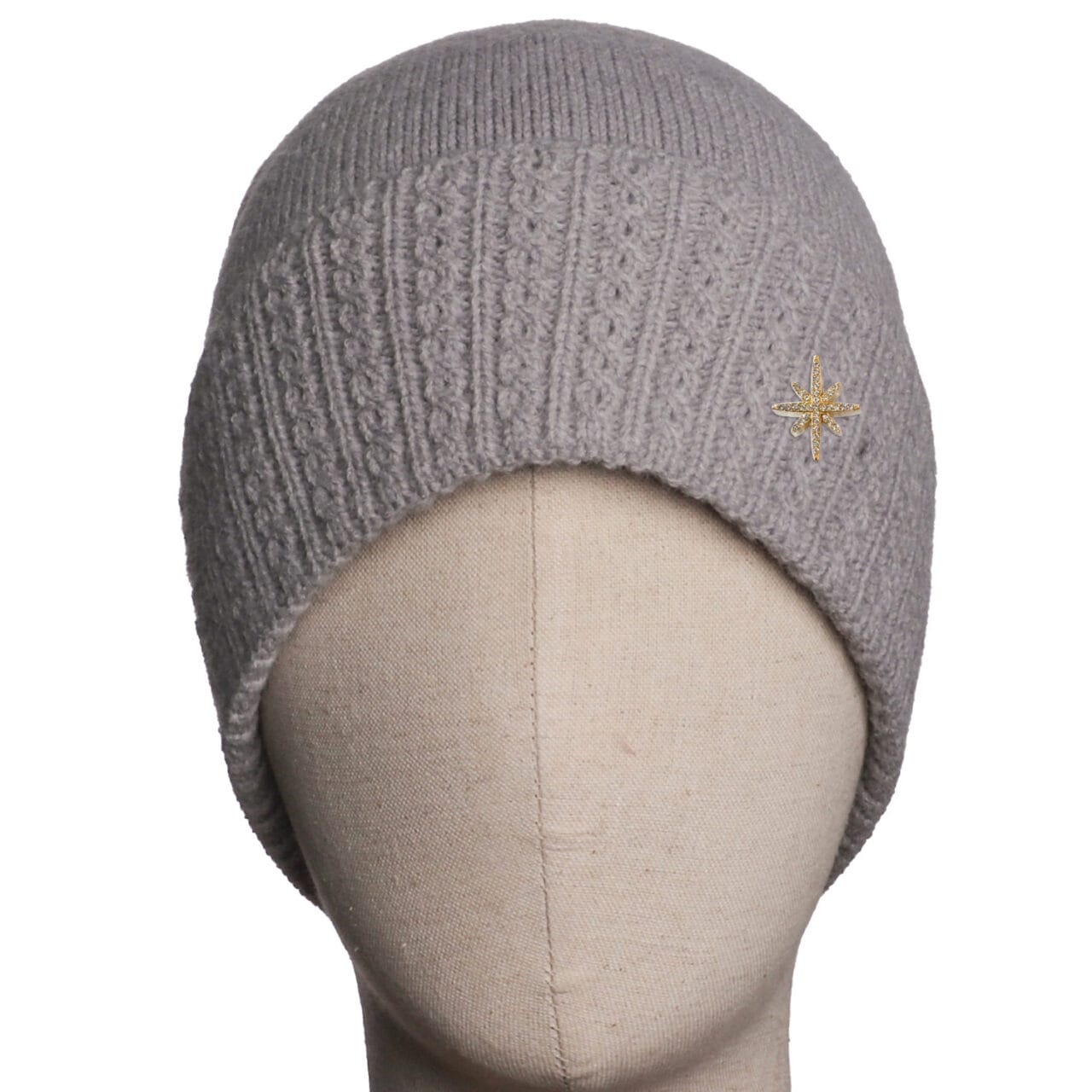 Fabulous Gifts Fashion Grey Cable Hat by Weirs of Baggot Street