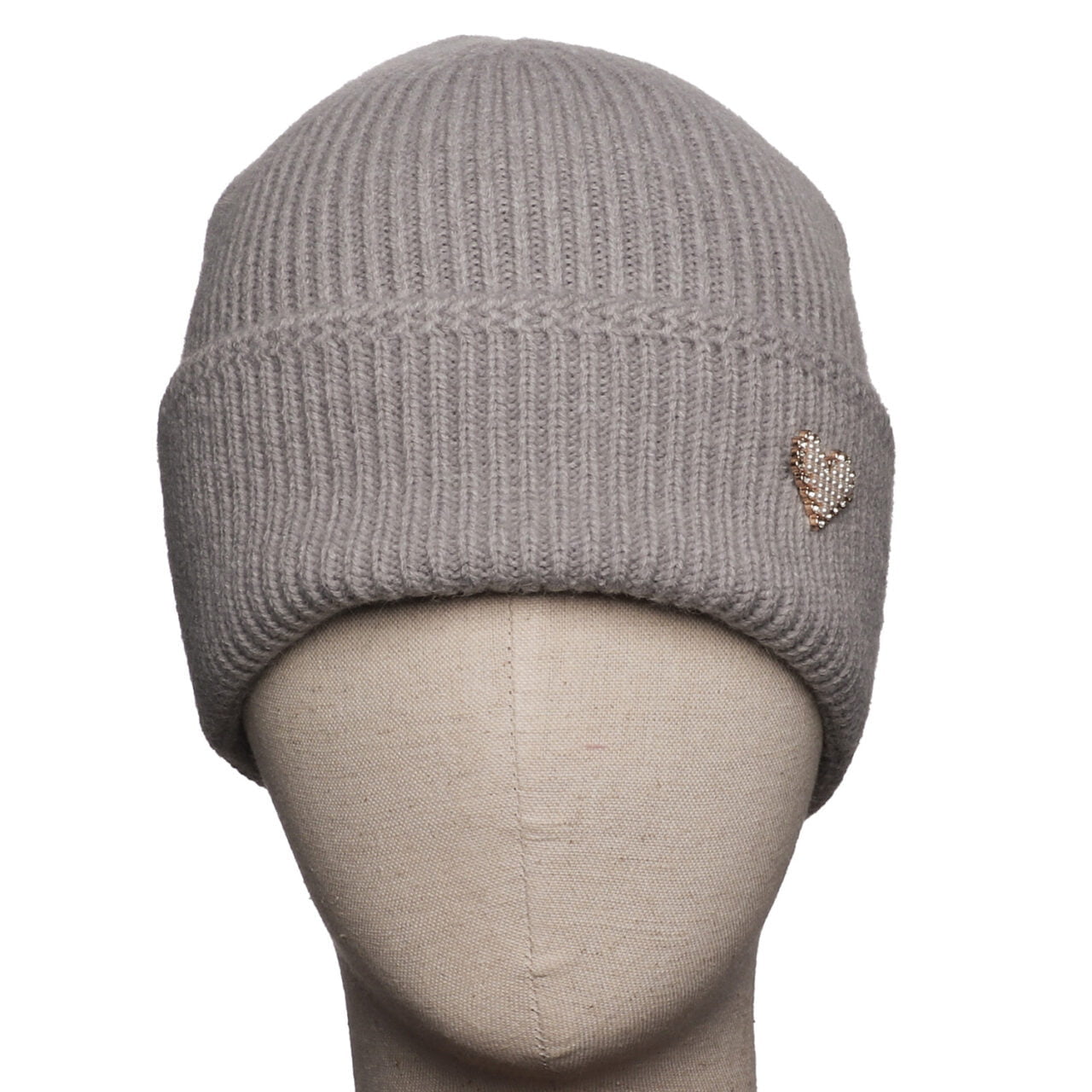 Fabulous Gifts Fashion Grey Heart Beanie by Weirs of Baggot Street