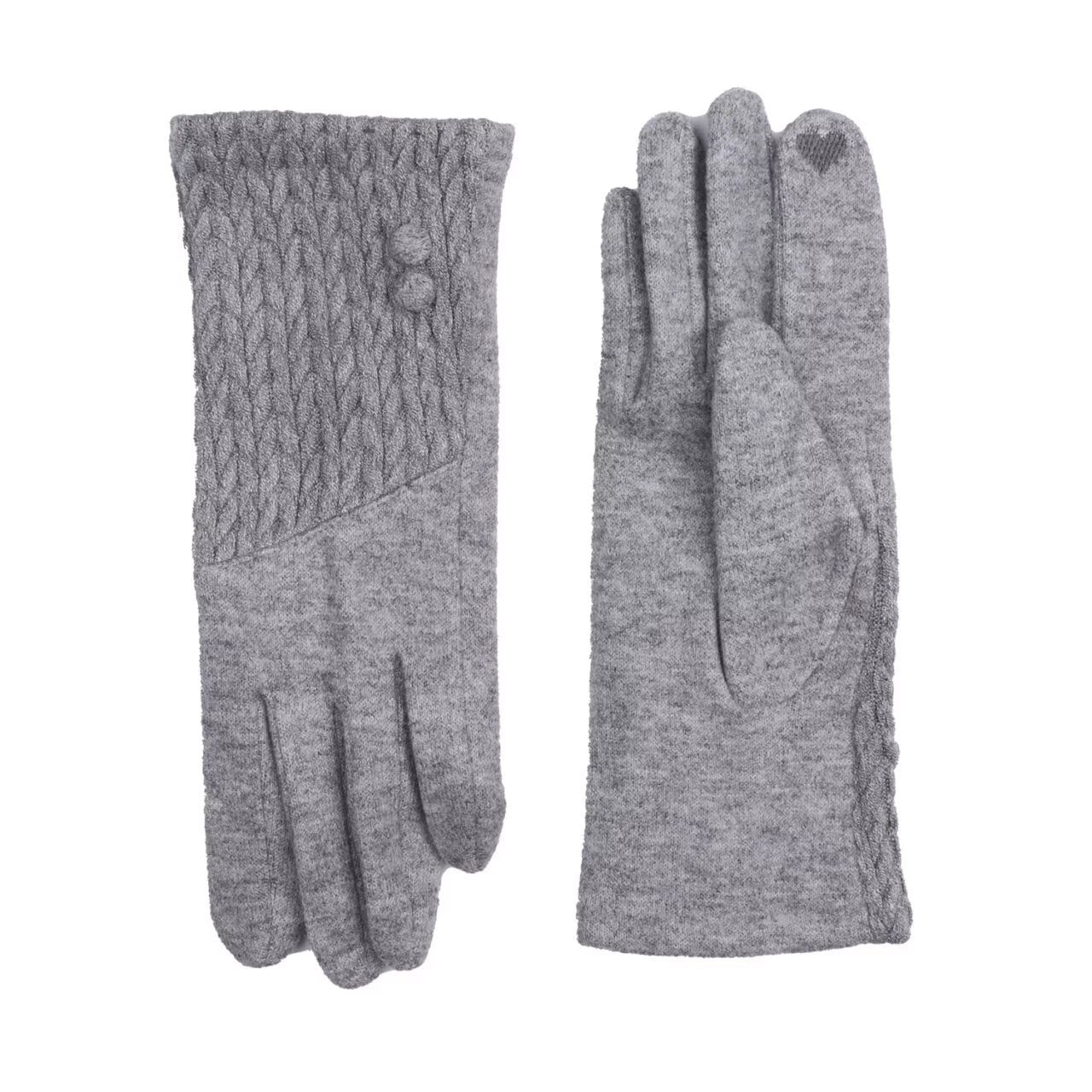 Fabulous Gifts Fashion Grey Knitted Gloves by Weirs of Baggot Street