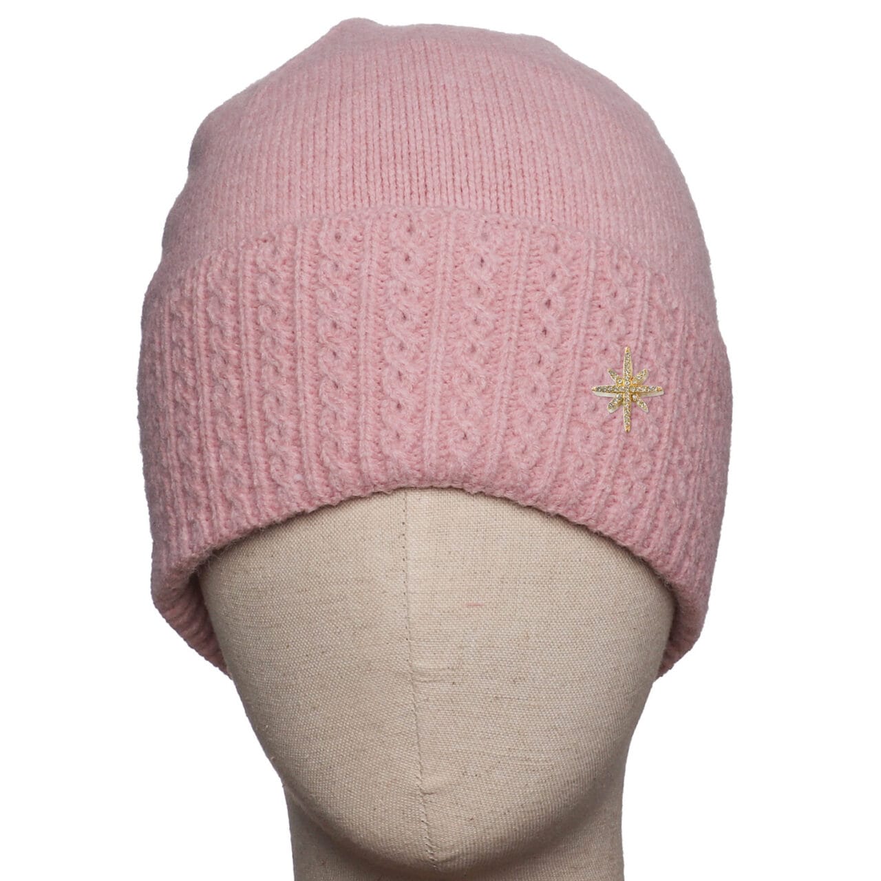 Fabulous Gifts Fashion Pink Cable Hat by Weirs of Baggot Street