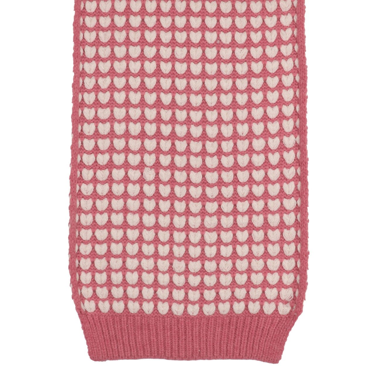 Fabulous Gifts Fashion Pink Knitted Heart Scarf by Weirs of Baggot Street