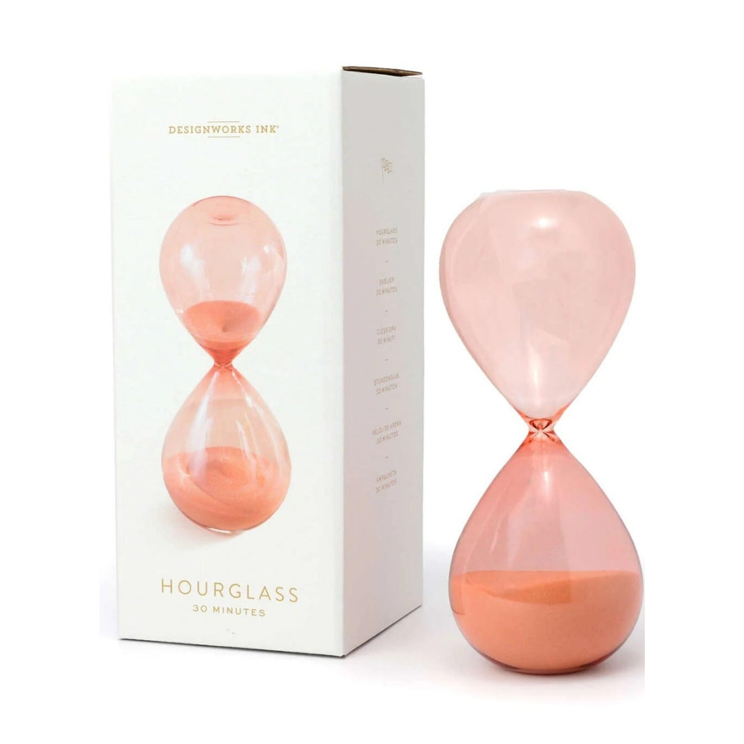 Fabulous Gifts Gentlemens Hardware Hourglass Peach Ombre 30 Min by Weirs of Baggot Street