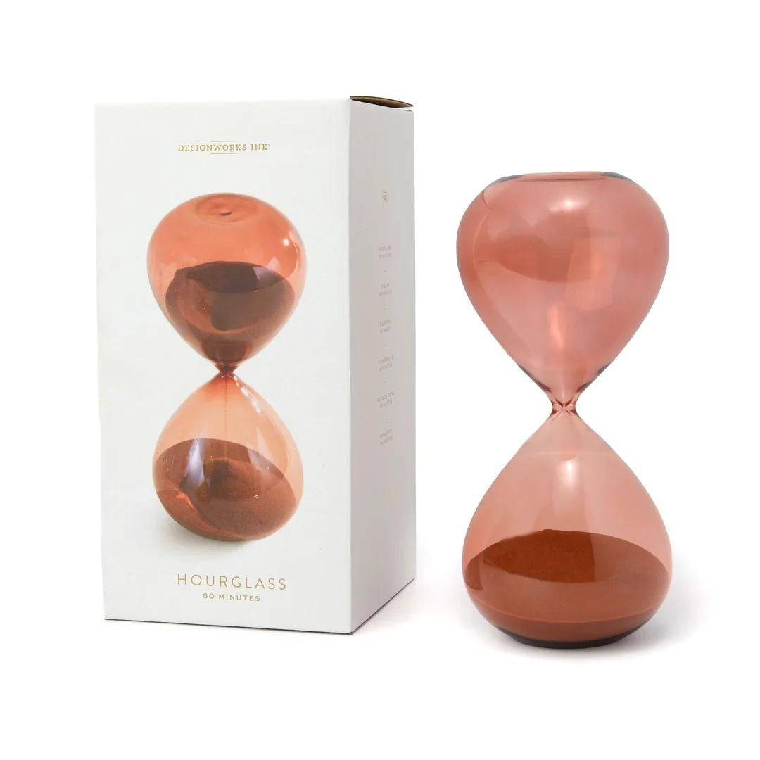 Fabulous Gifts Gentlemens Hardware Hourglass Terracotta Ombre 1 Hr by Weirs of Baggot Street