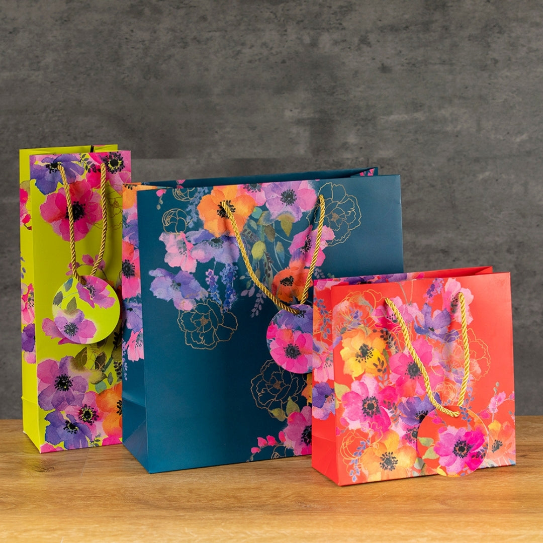 Fabulous Gifts Gift Bag Bottle - Anemones by Weirs of Baggot Street