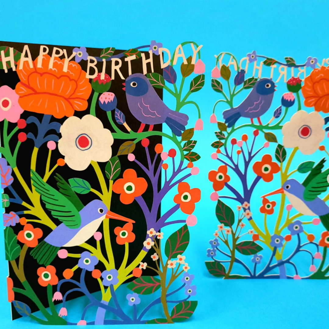 Fabulous Gifts Greeting Cards Roger La Borde Big Pink Birthday Birthday Lasercut Card by Weirs of Baggot Street