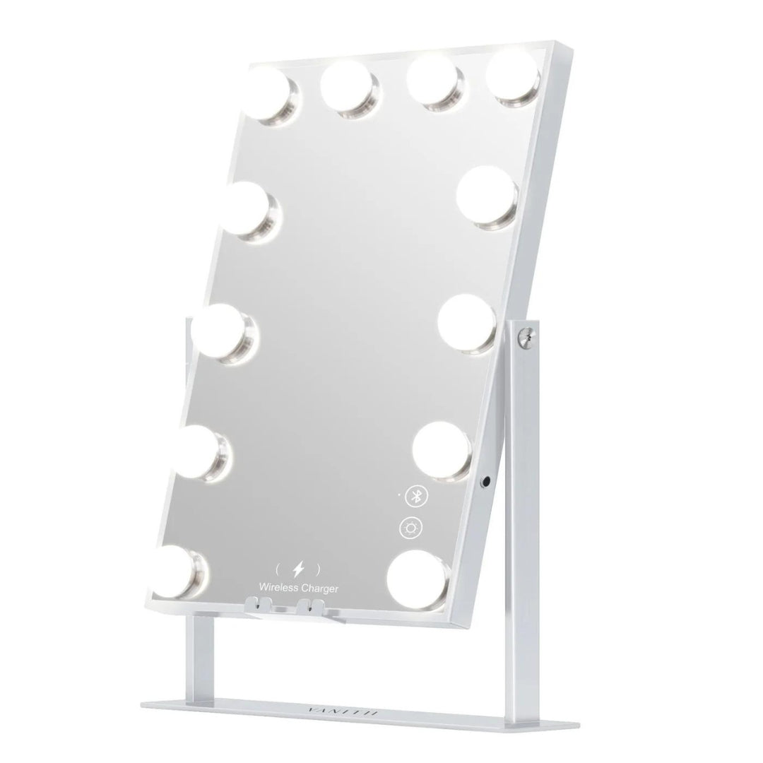 Fabulous Gifts Hathaway Hollywood Slim Vanity Mirror - 12 Dimmable LED Bulbs by Weirs of Baggot Street