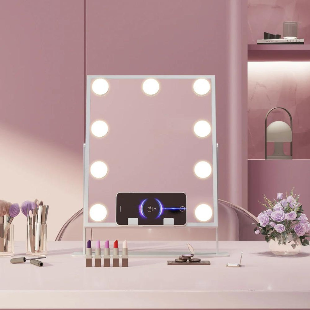 Fabulous Gifts Hathaway Hollywood Slim Vanity Mirror - 12 Dimmable LED Bulbs by Weirs of Baggot Street