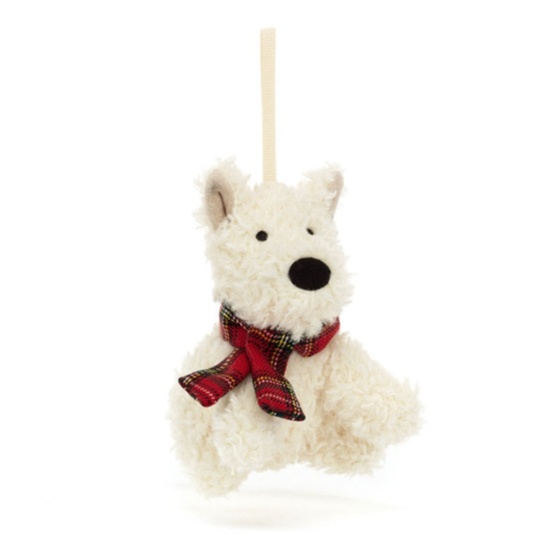 Fabulous Gifts Jellycat Munro Scottie Dog Decoration  by Weirs of Baggot Street