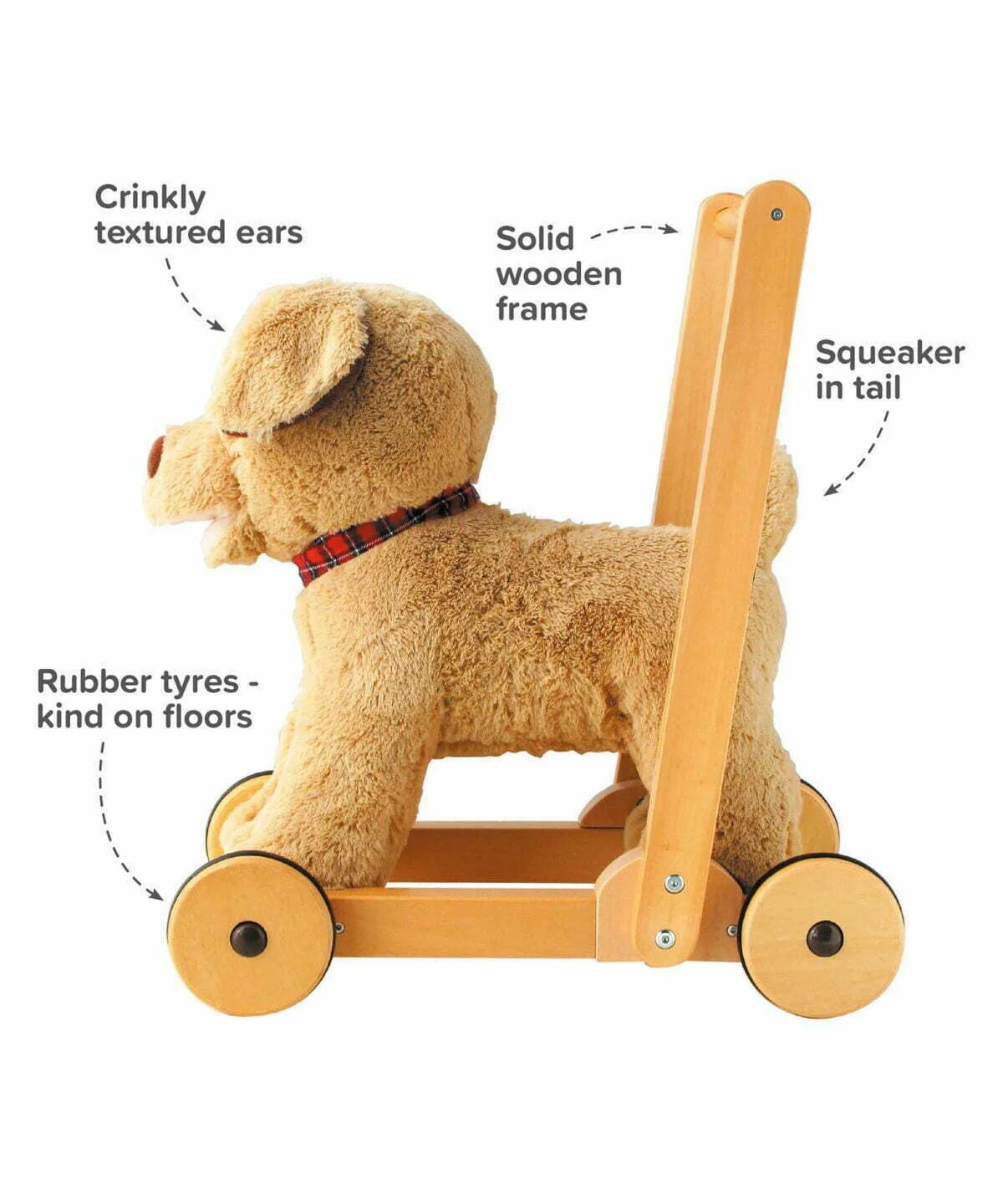 Fabulous Gifts Little Bird Told Me Dexter Dog Baby Walker / Push Along Toy by Weirs of Baggot Street