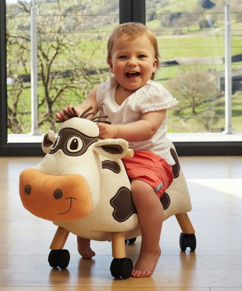 Fabulous Gifts Little Bird Told Me Moobert Cow Ride On Toy by Weirs of Baggot Street