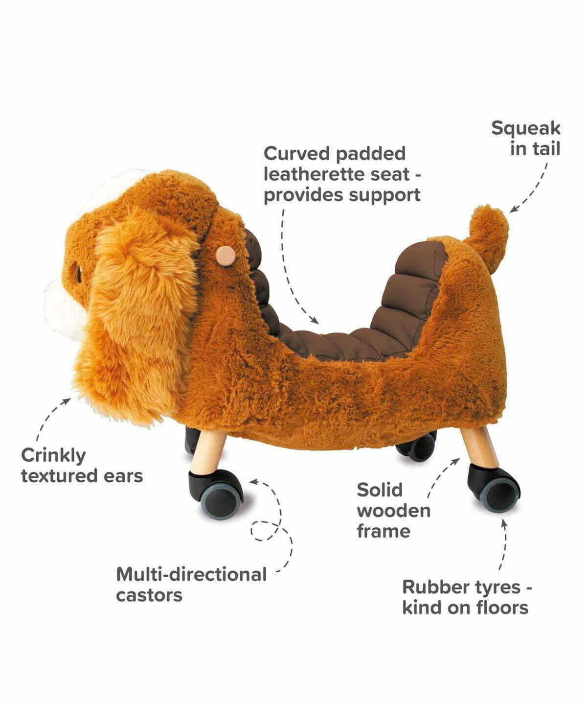 Fabulous Gifts Little Bird Told Me Peanut Pup Ride On Toy by Weirs of Baggot Street