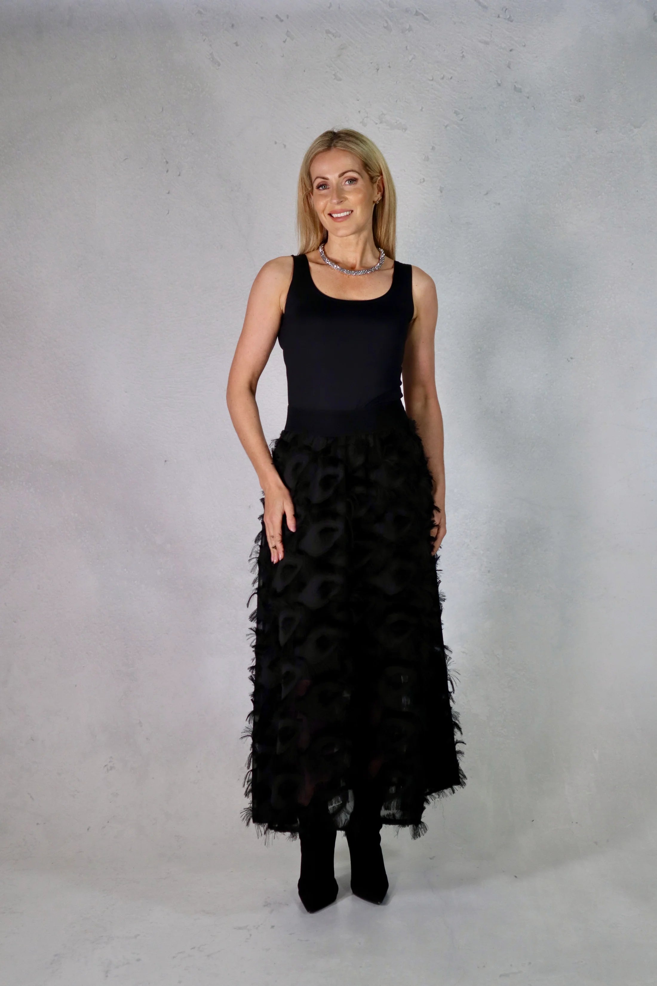 Fabulous Gifts Long Black Skirt Size 1 by Weirs of Baggot Street