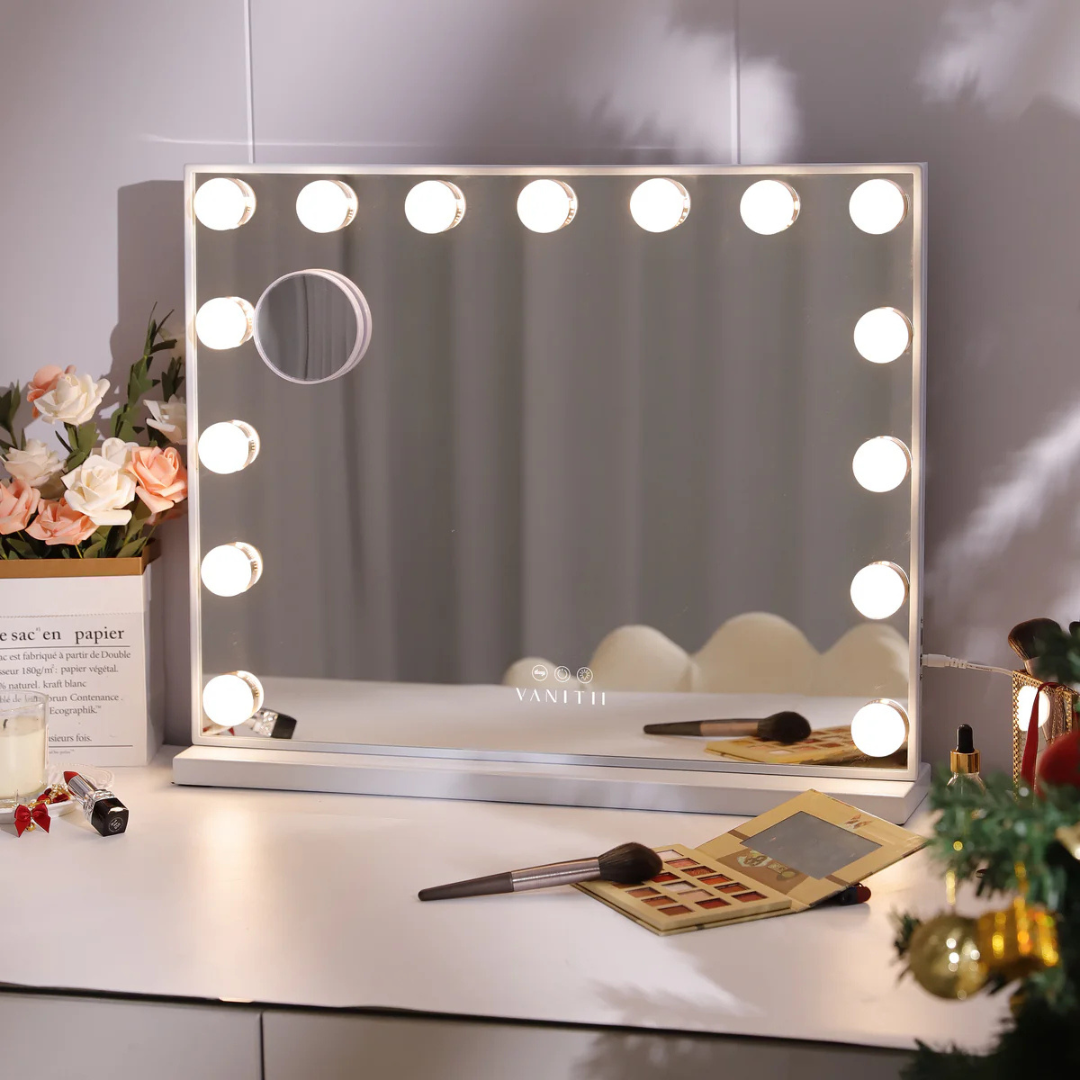 Fabulous Gifts Mary Hollywood Vanity Mirror XXL - 15 Dimmable LED Bulbs by Weirs of Baggot Street