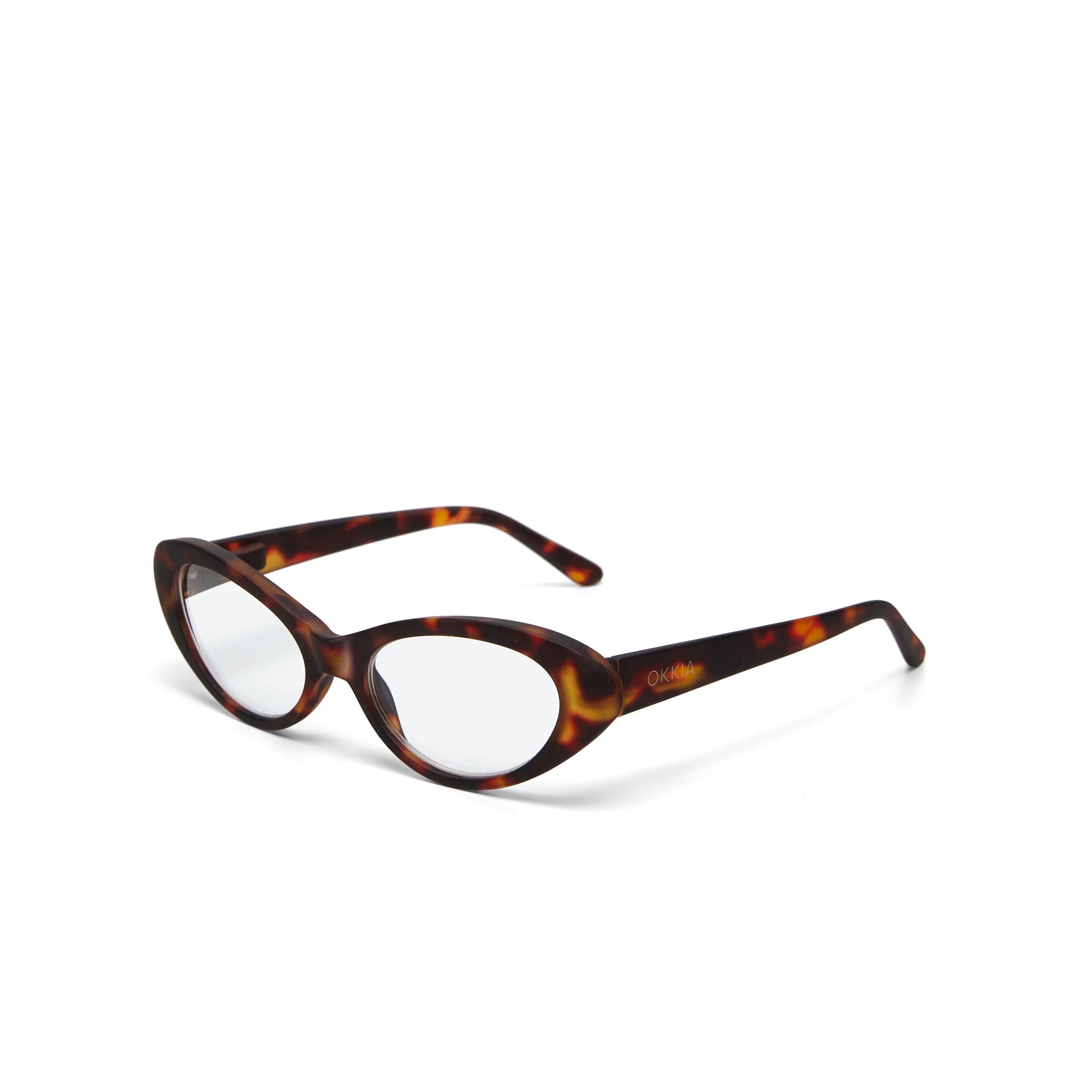 Fabulous Gifts Okkia Reading Glasses Lina Small Cat Eye Classic Havana 1.00 by Weirs of Baggot Street