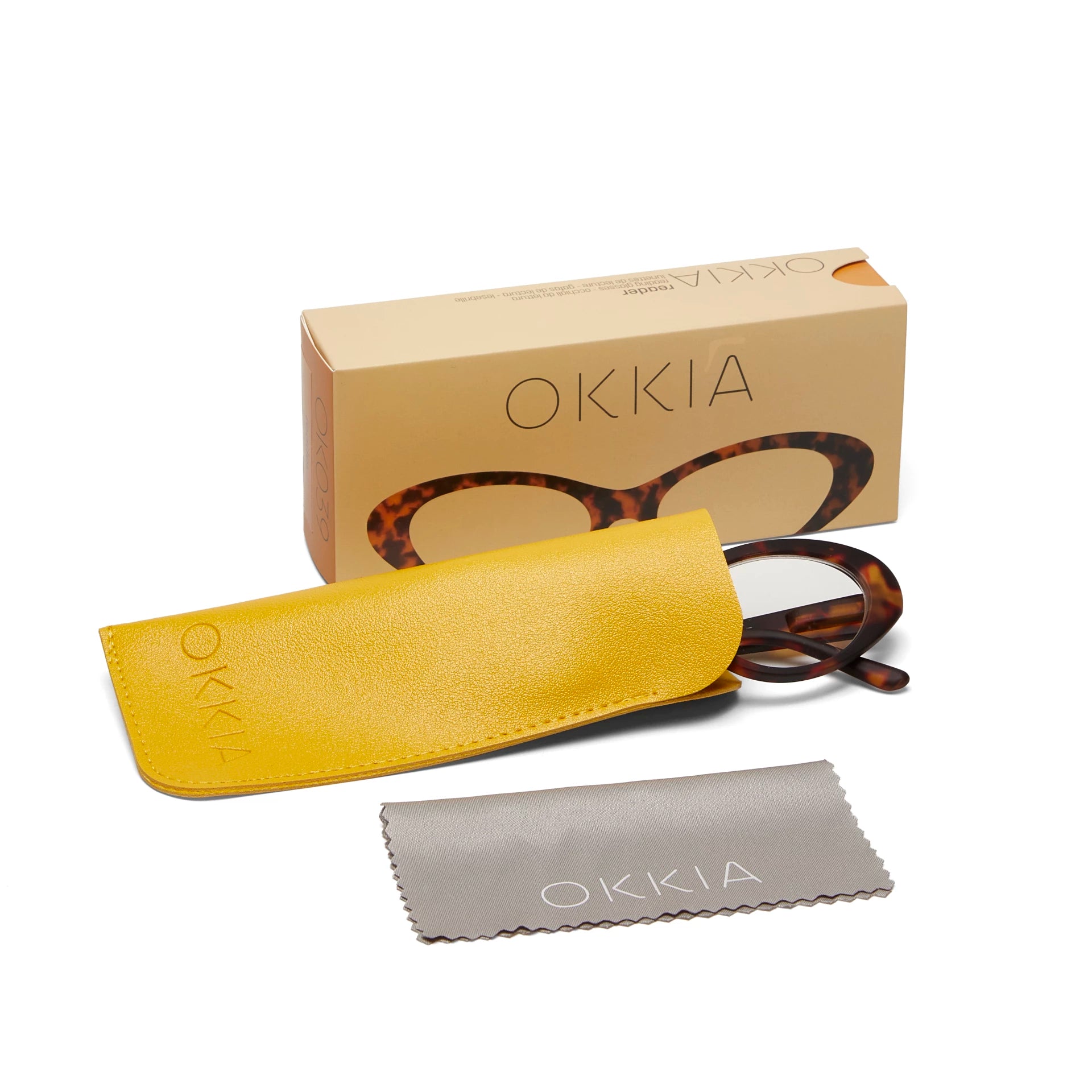 Fabulous Gifts Okkia Reading Glasses Lina Small Cat Eye Classic Havana 1.00 by Weirs of Baggot Street