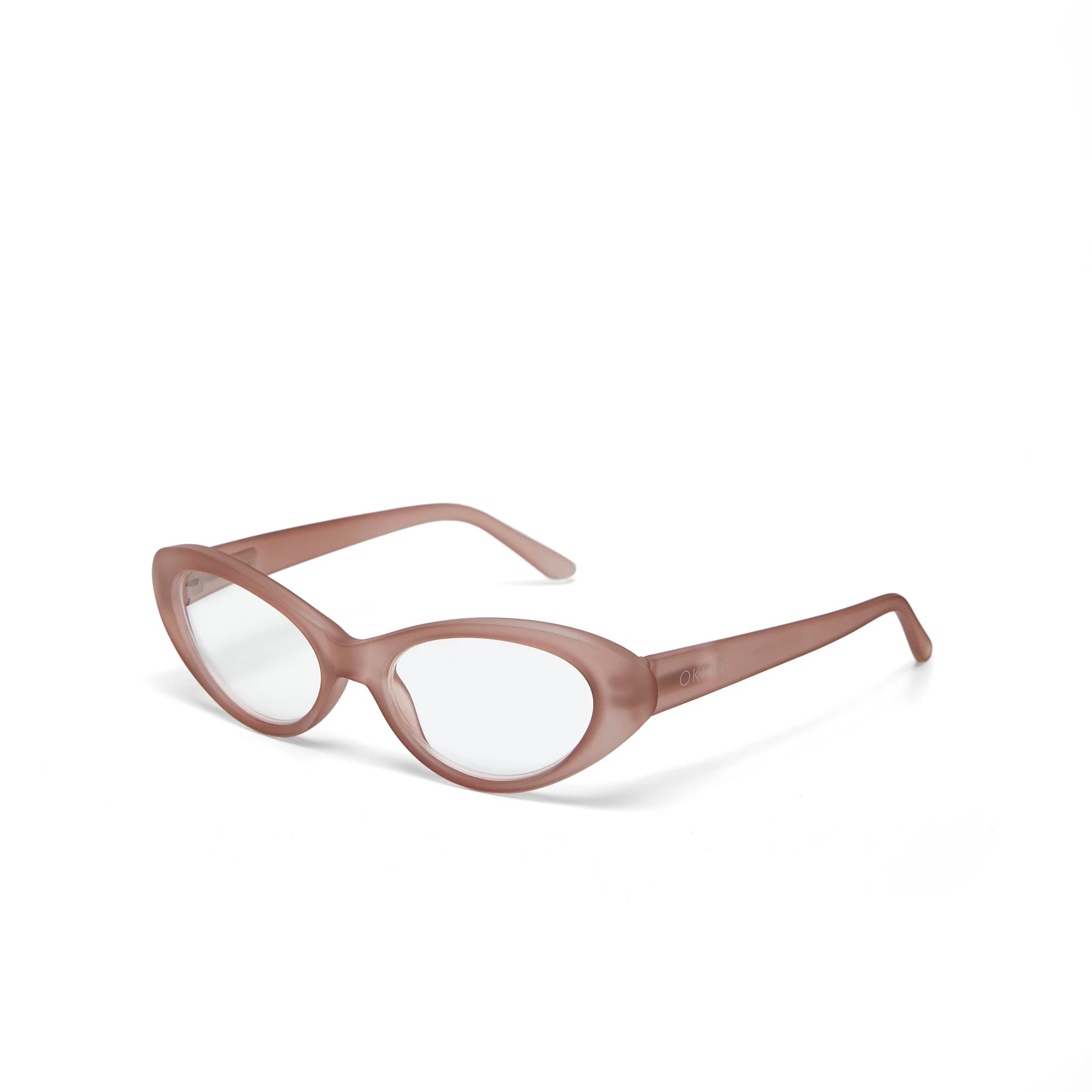 Fabulous Gifts Okkia Reading Glasses Lina Small Cat Eye Rose 1.50 by Weirs of Baggot Street