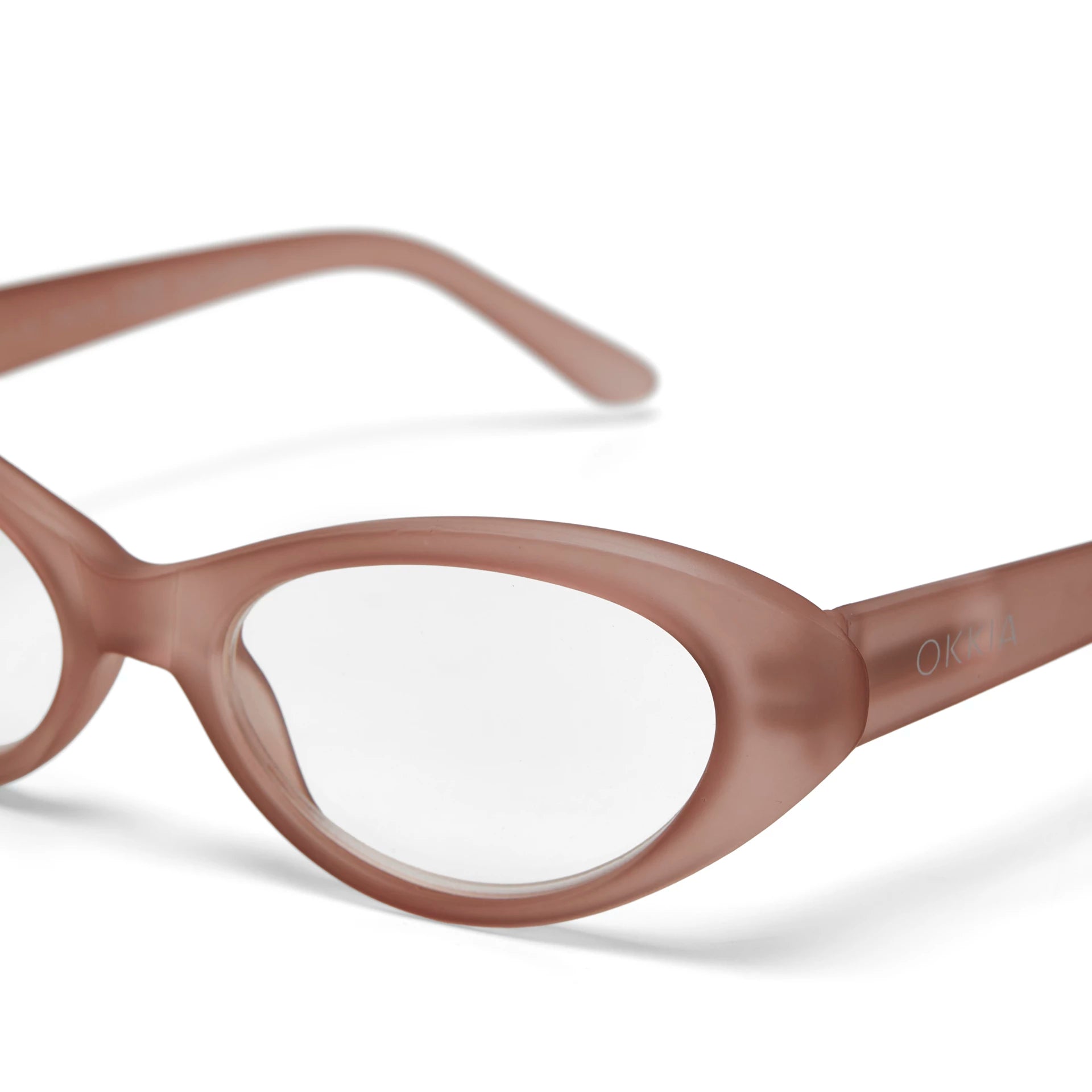 Fabulous Gifts Okkia Reading Glasses Lina Small Cat Eye Rose 1.50 by Weirs of Baggot Street