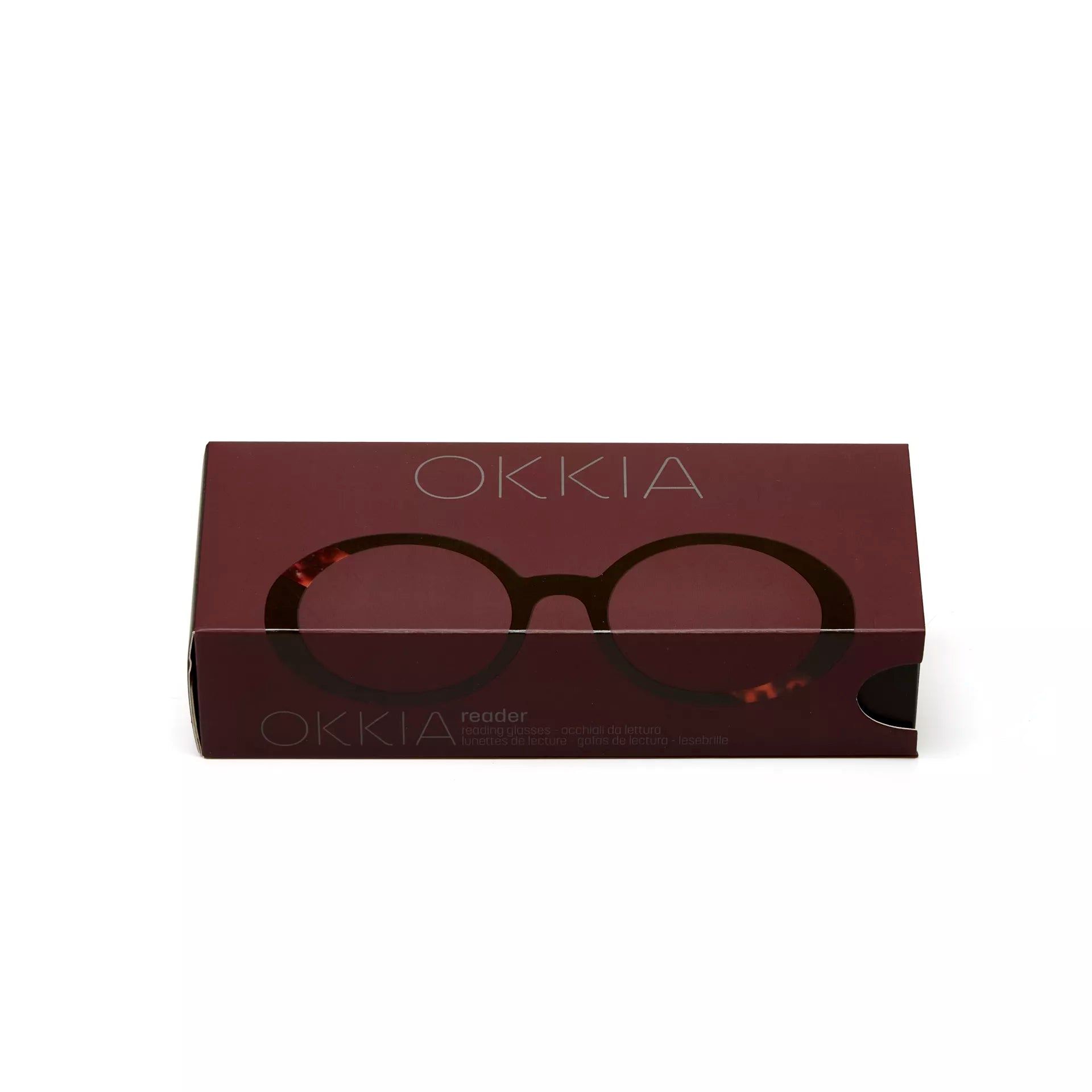 Fabulous Gifts Okkia Reading Glasses Tondo Black Havana 1.00 by Weirs of Baggot Street