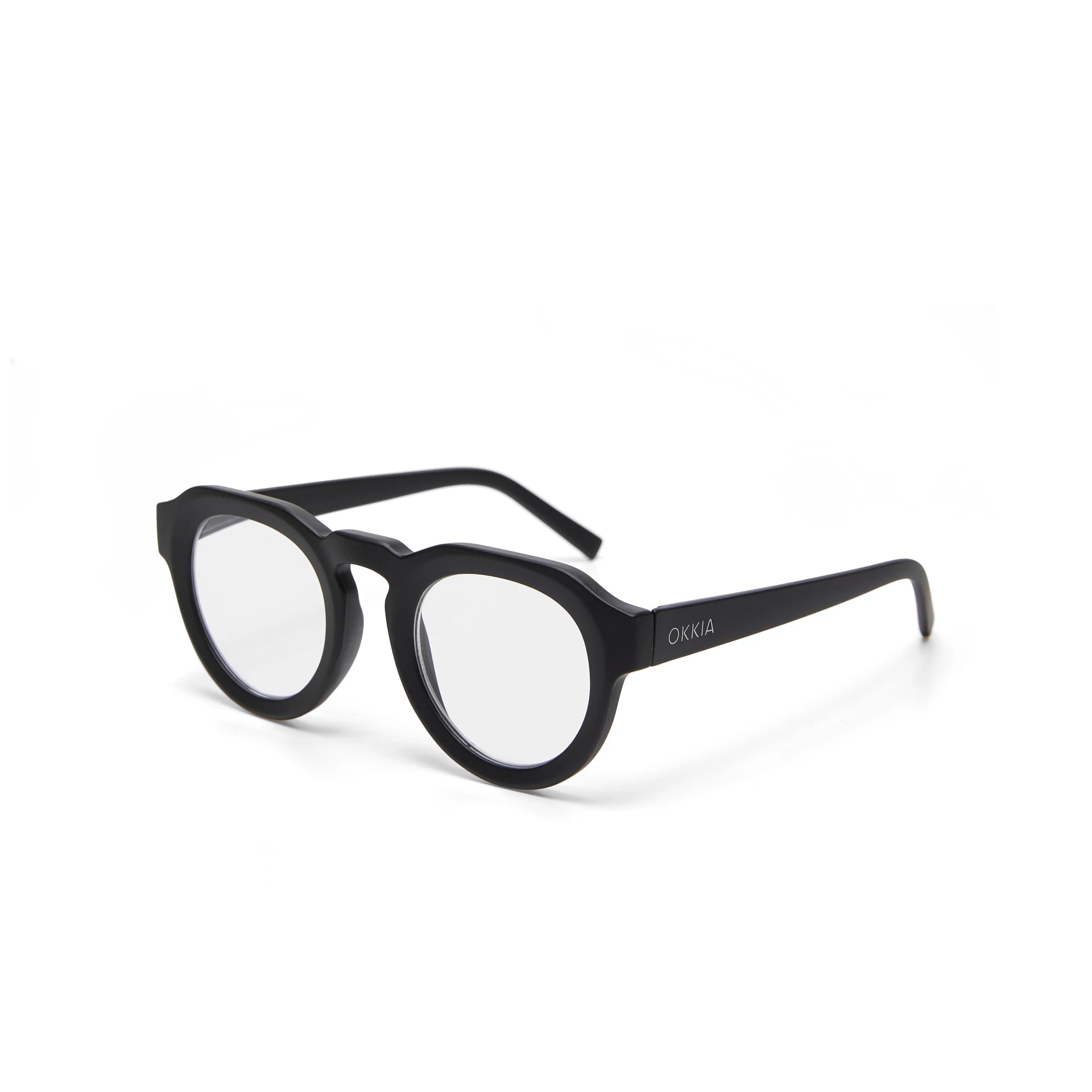 Fabulous Gifts Okkia Reading Glasses & Screen Protector Zeno Round Black 1.00 by Weirs of Baggot Street