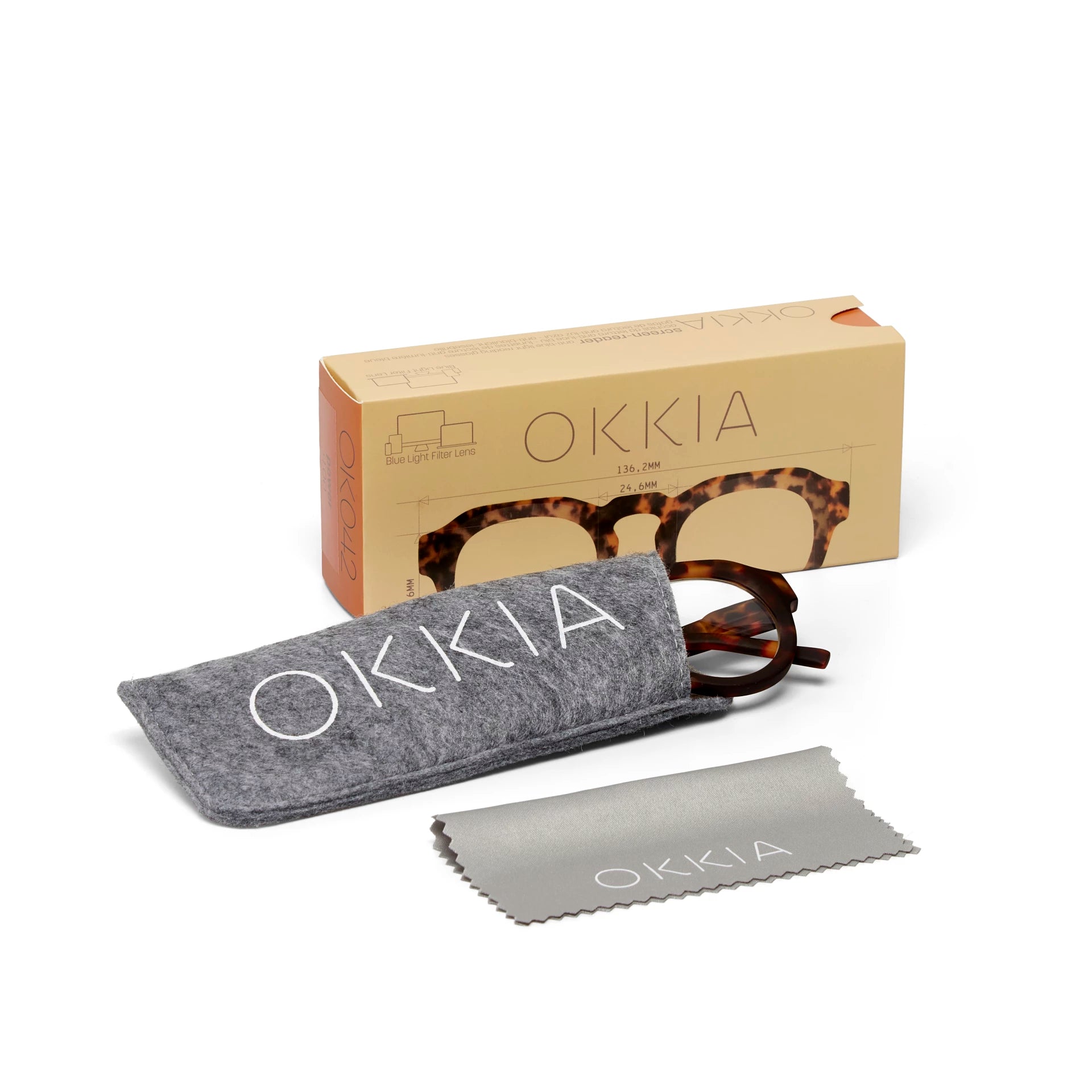 Fabulous Gifts Okkia Reading Glasses & Screen Protector Zeno Round Classic Havana 1.00 by Weirs of Baggot Street