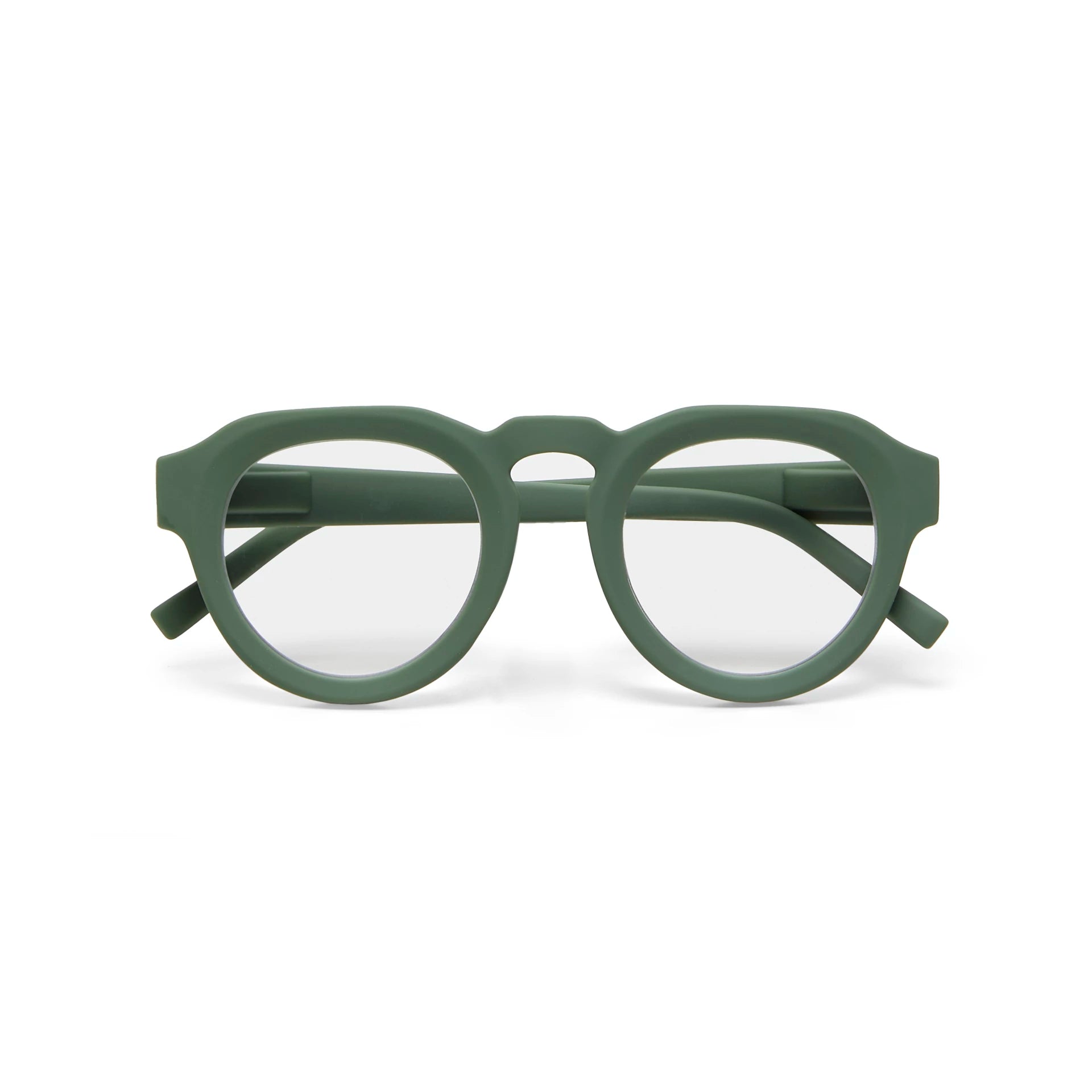 Fabulous Gifts Okkia Reading Glasses & Screen Protector Zeno Round Green 1.00 by Weirs of Baggot Street