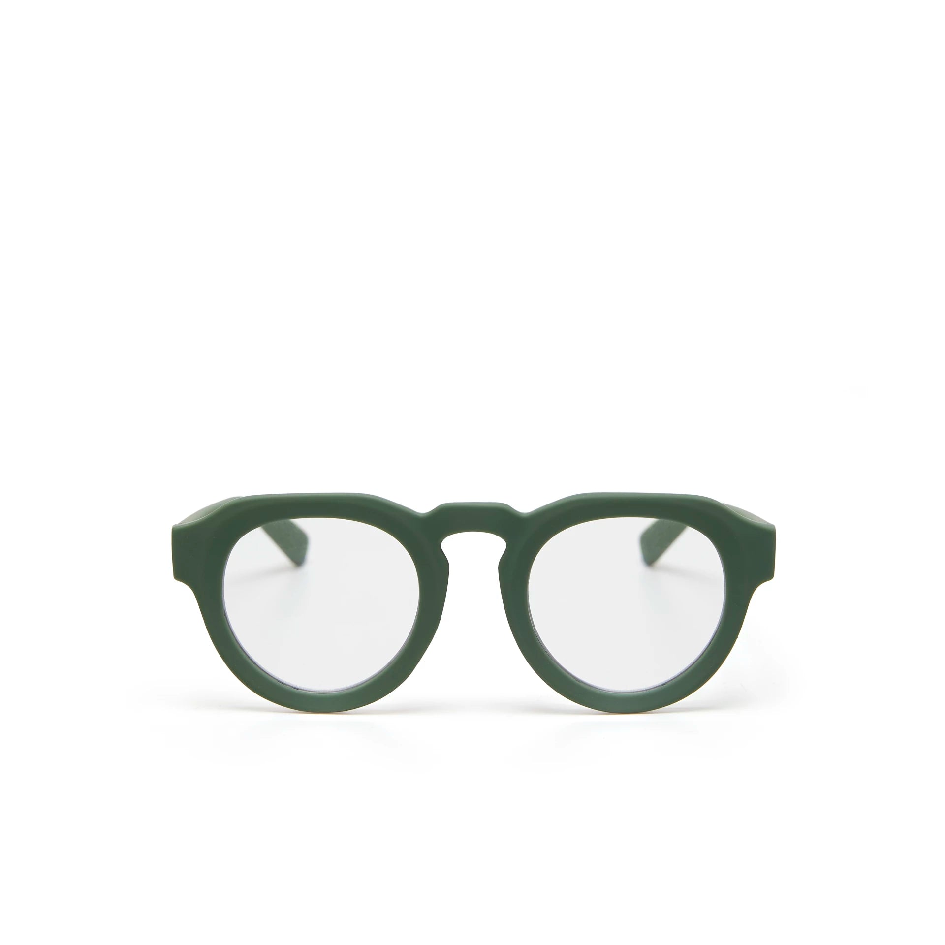 Fabulous Gifts Okkia Reading Glasses & Screen Protector Zeno Round Green 1.00 by Weirs of Baggot Street