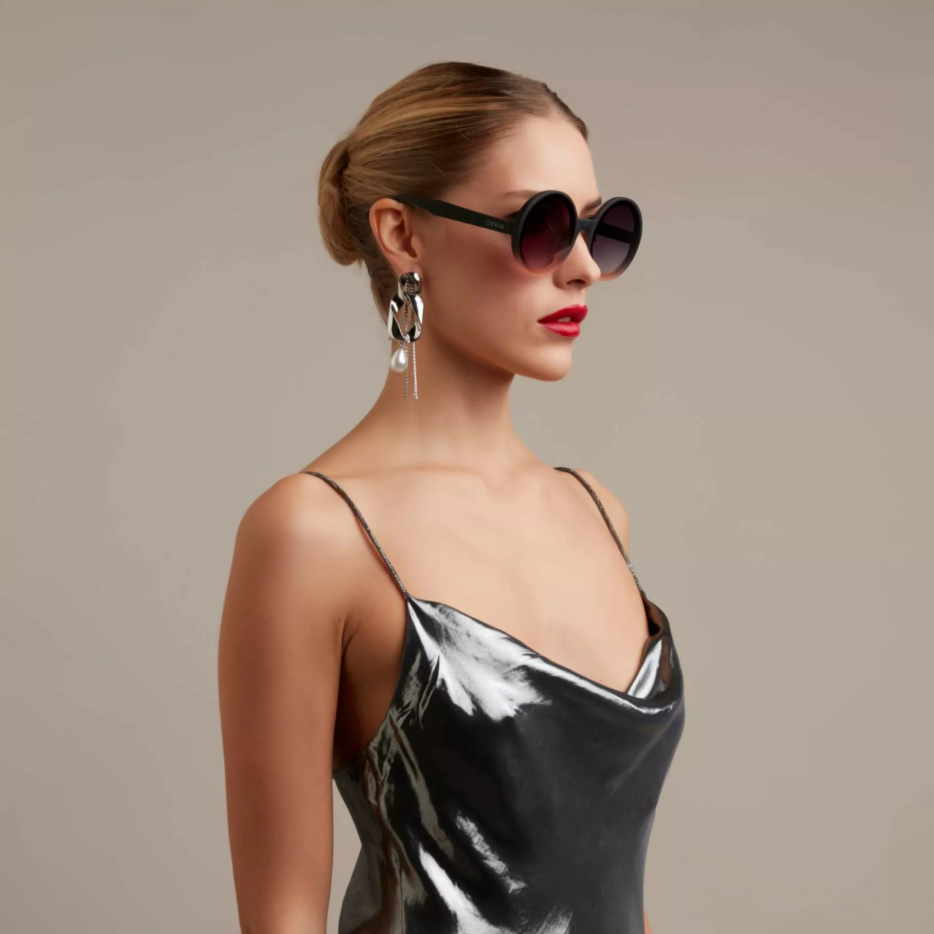 Fabulous Gifts Okkia Sunglasses Tondo Black Pink by Weirs of Baggot Street