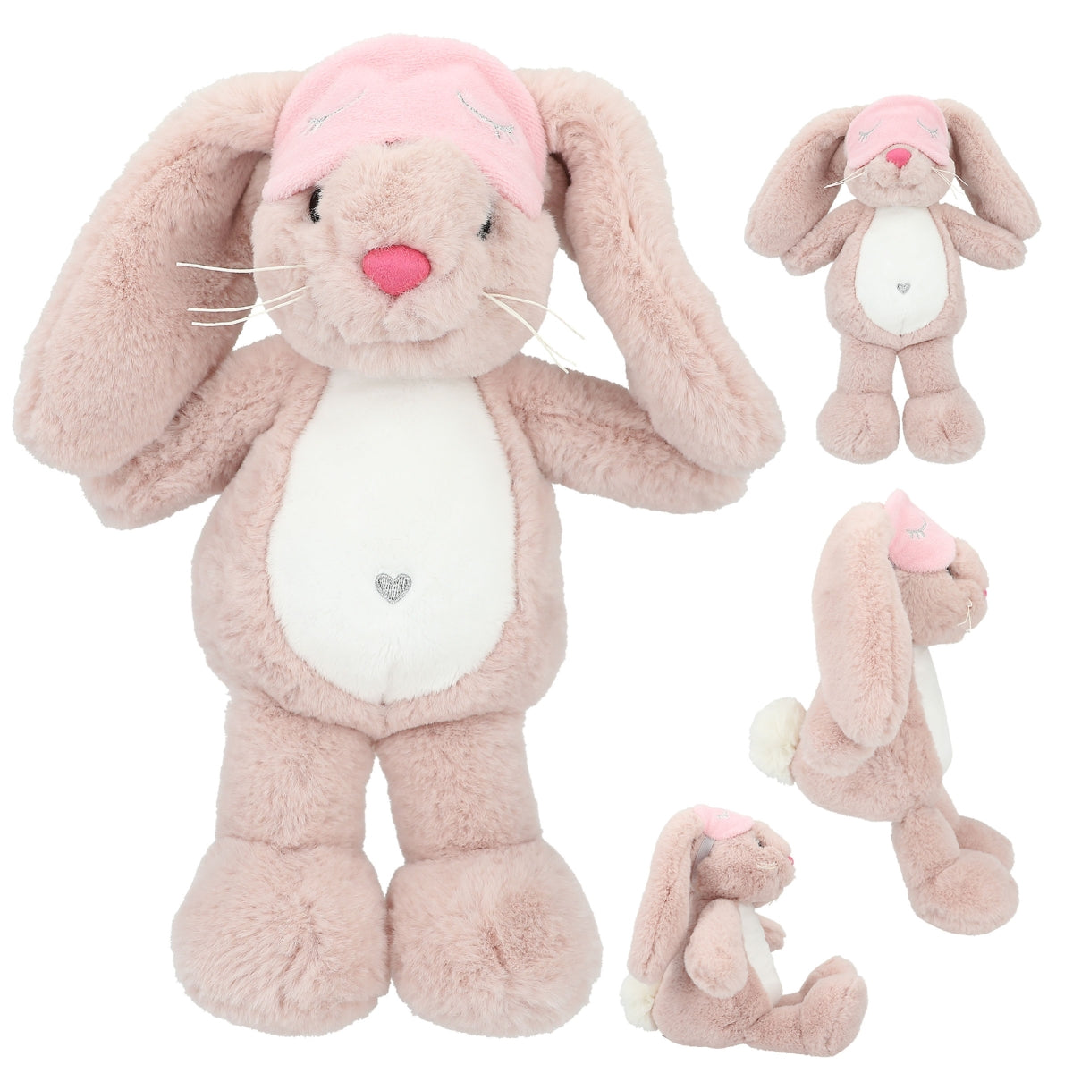 Fabulous Gifts Princess Mimi Plush Bunny Nelly Pink With Sleeping Mask 21cm by Weirs of Baggot Street