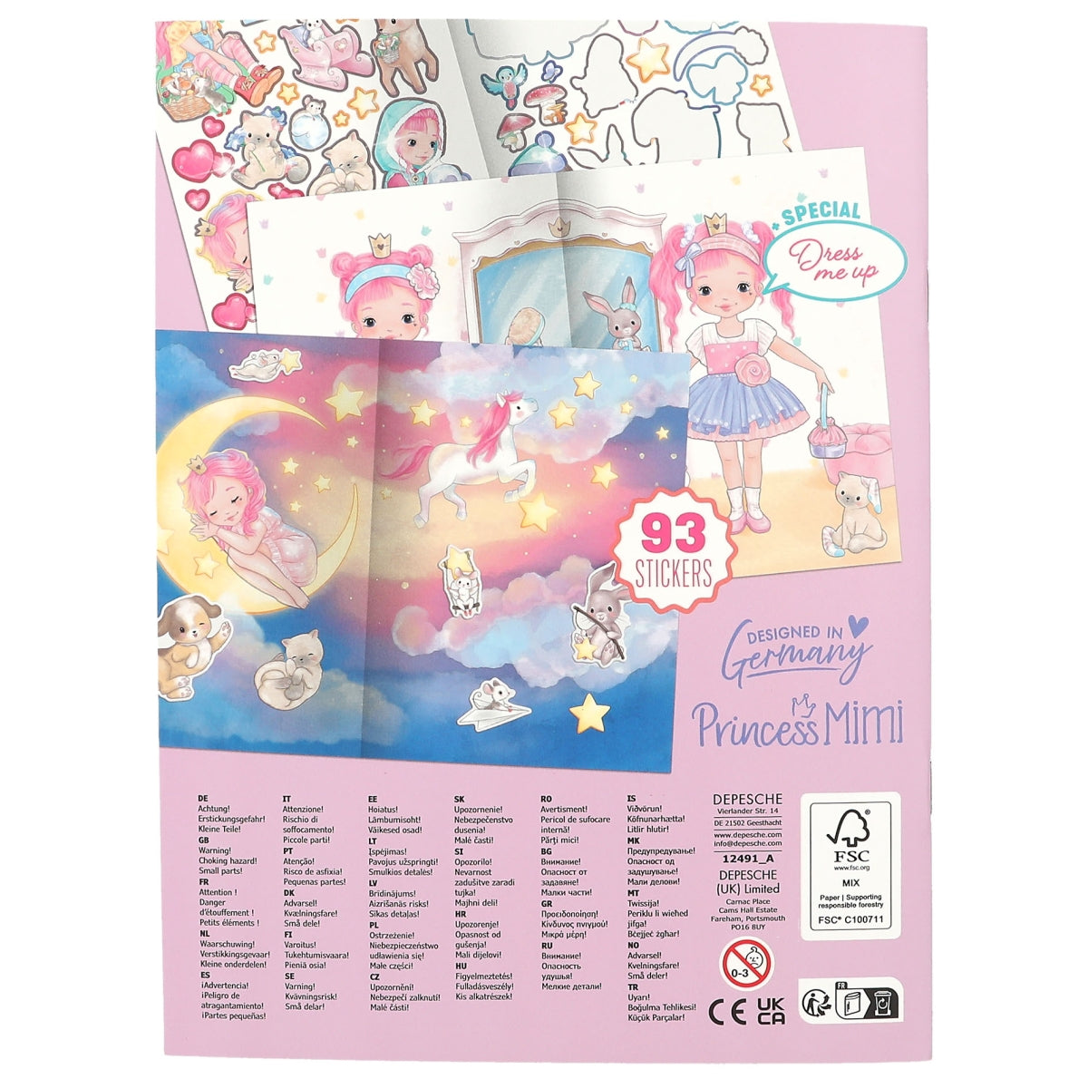 Fabulous Gifts Princess Mimi Puffy Sticker Book by Weirs of Baggot Street