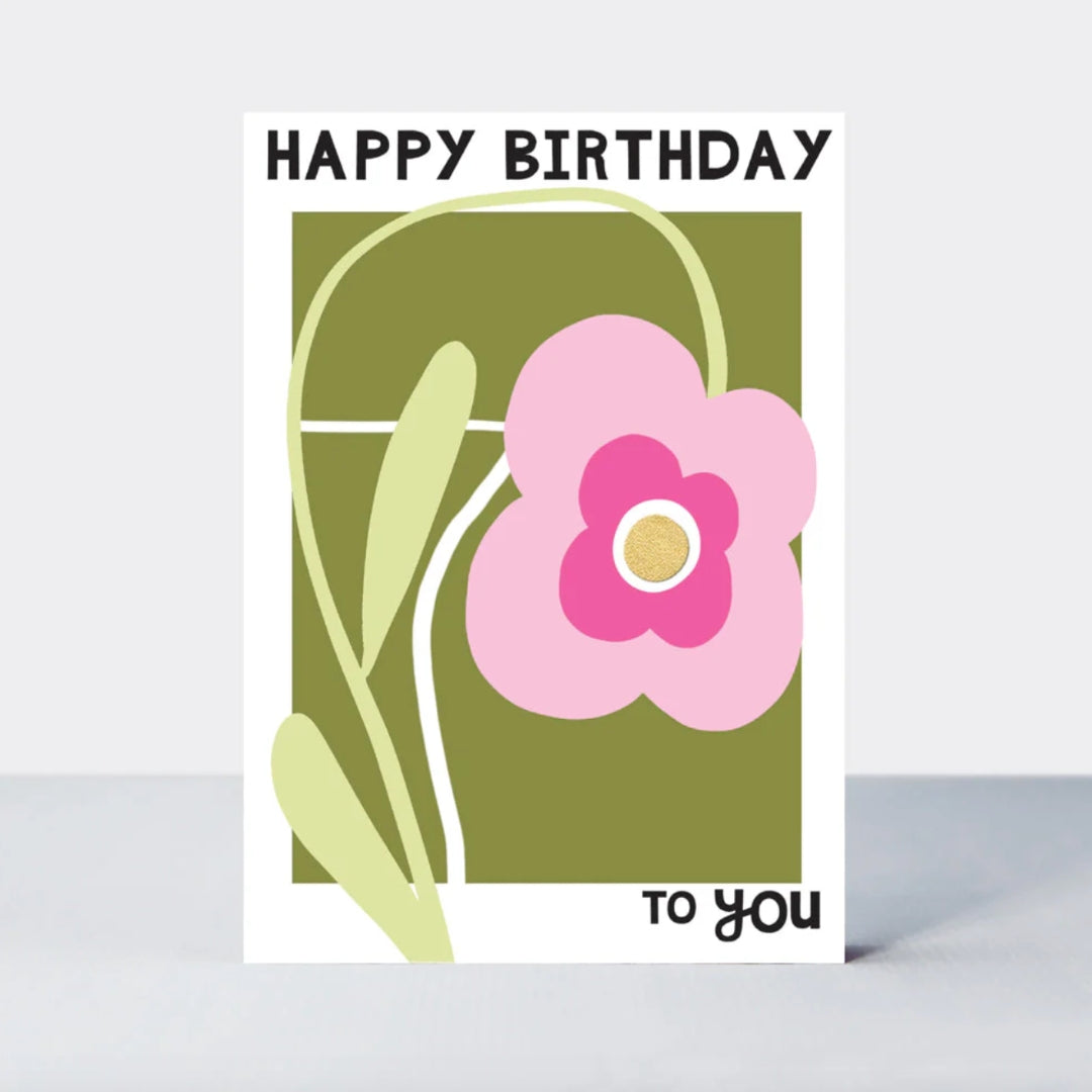 Fabulous Gifts Rachel Ellen Belle Birthday Green Pink Flower by Weirs of Baggot Street