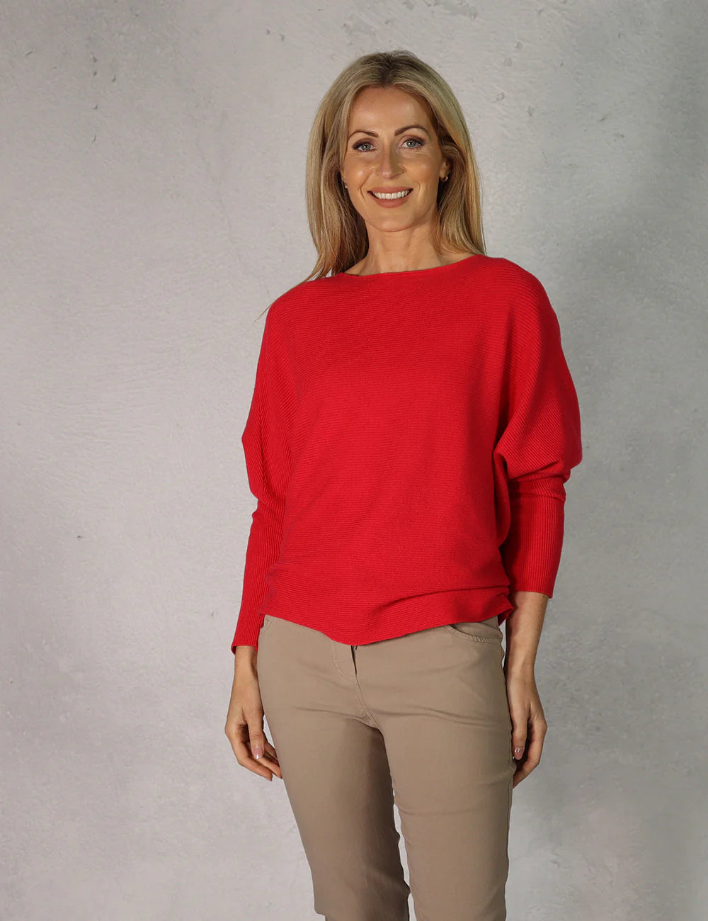 Fabulous Gifts Ribbed Batwing Knit Pink by Weirs of Baggot Street