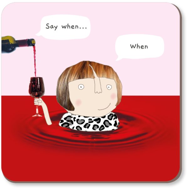 Fabulous Gifts Rosie Wine When Coaster Card by Weirs of Baggot Street