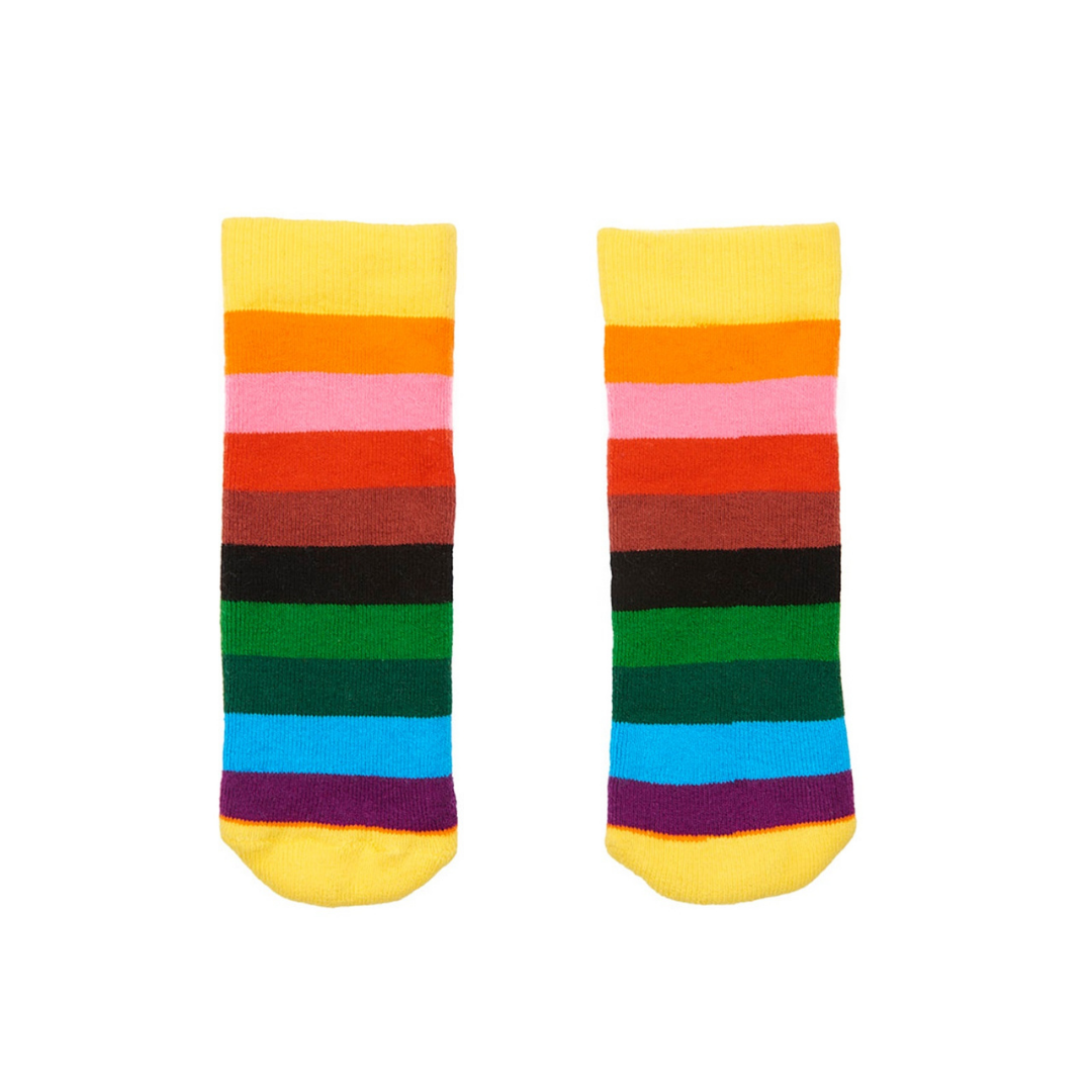 Fabulous Gifts Squelch Tots Socks Rainbow Stripes Age 1-2 by Weirs of Baggot Street