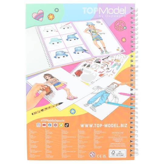 Fabulous Gifts TOPModel Colouring Book with Pen Set by Weirs of Baggot Street