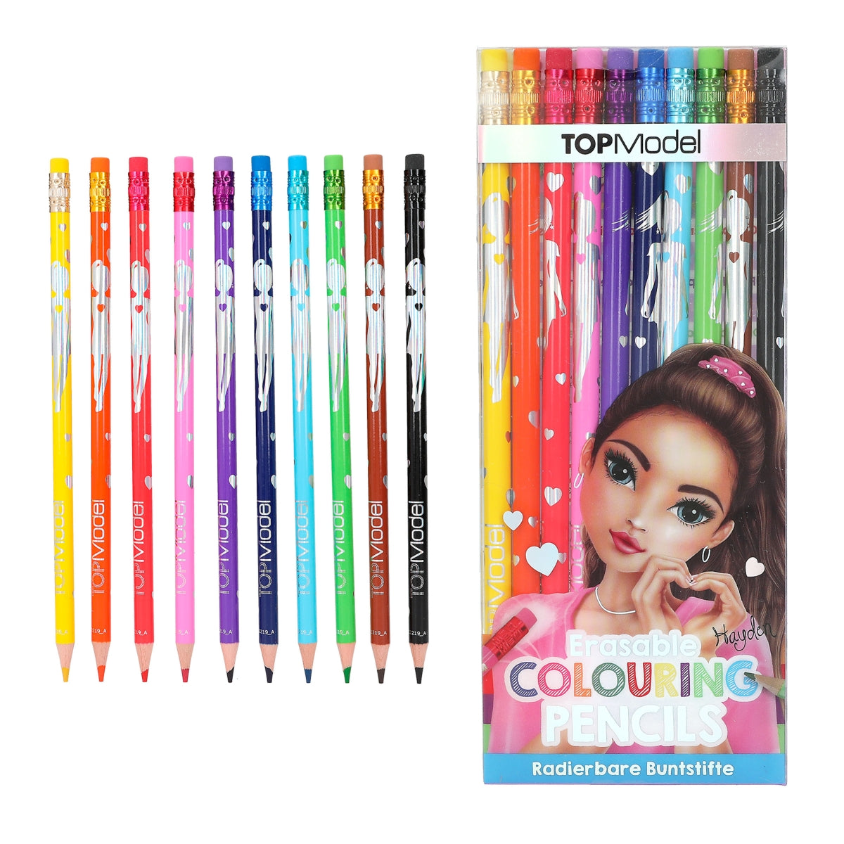 Fabulous Gifts TOPModel Erasable Colouring Pencils by Weirs of Baggot Street