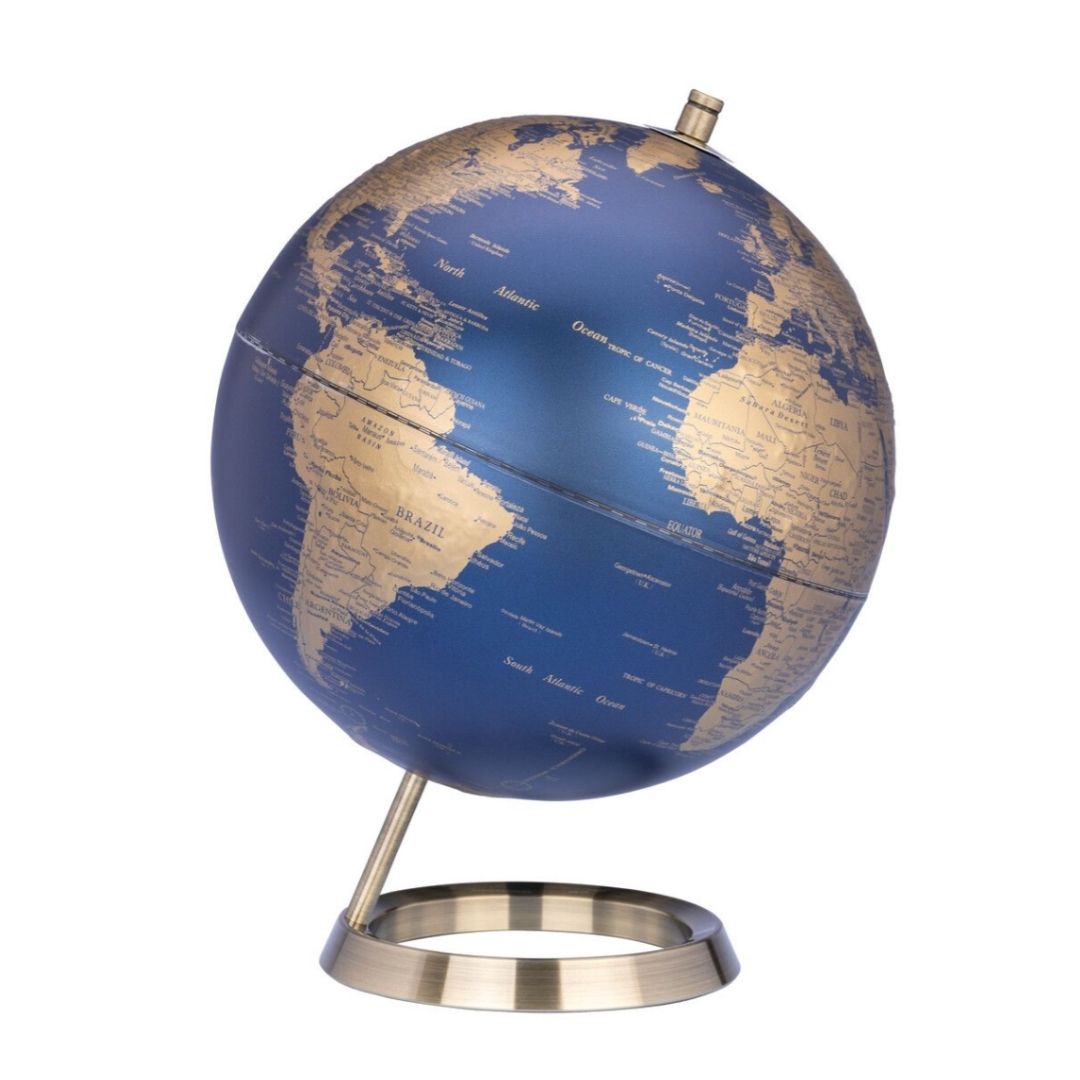 Fabulous Gifts Troika Galileo Globe 10_ Blue_Gold by Weirs of Baggot Street