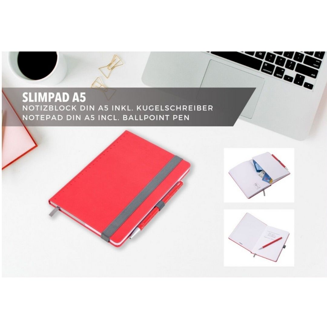 Fabulous Gifts Troika Notepad A5 Construction Pen Red by Weirs of Baggot Street