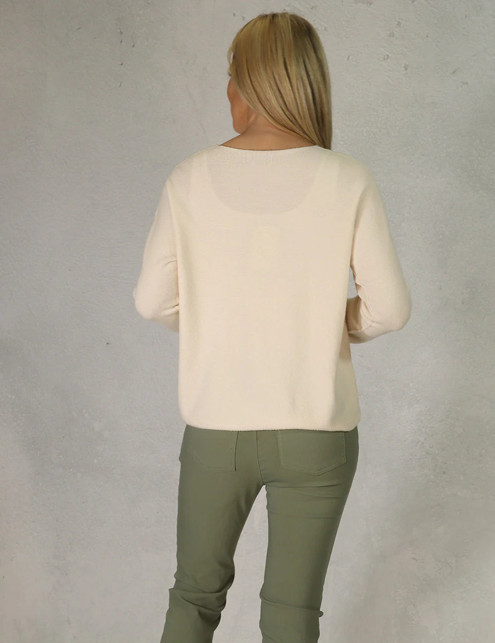 Fabulous Gifts V-Neck Knit Taupe by Weirs of Baggot Street