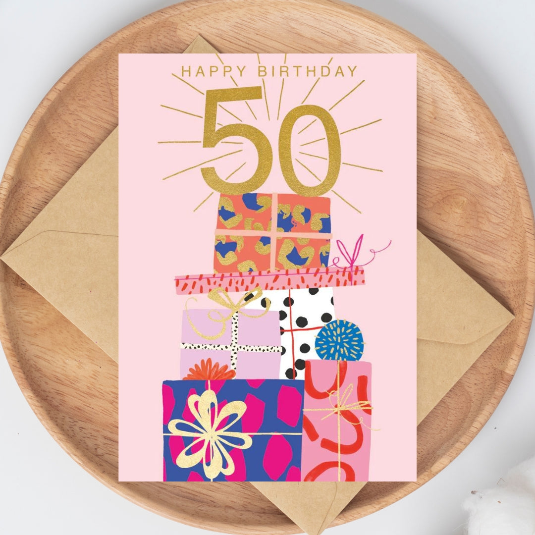 Fabulous Greeting Cards Boujee Age 50 Card by Weirs of Baggot Street