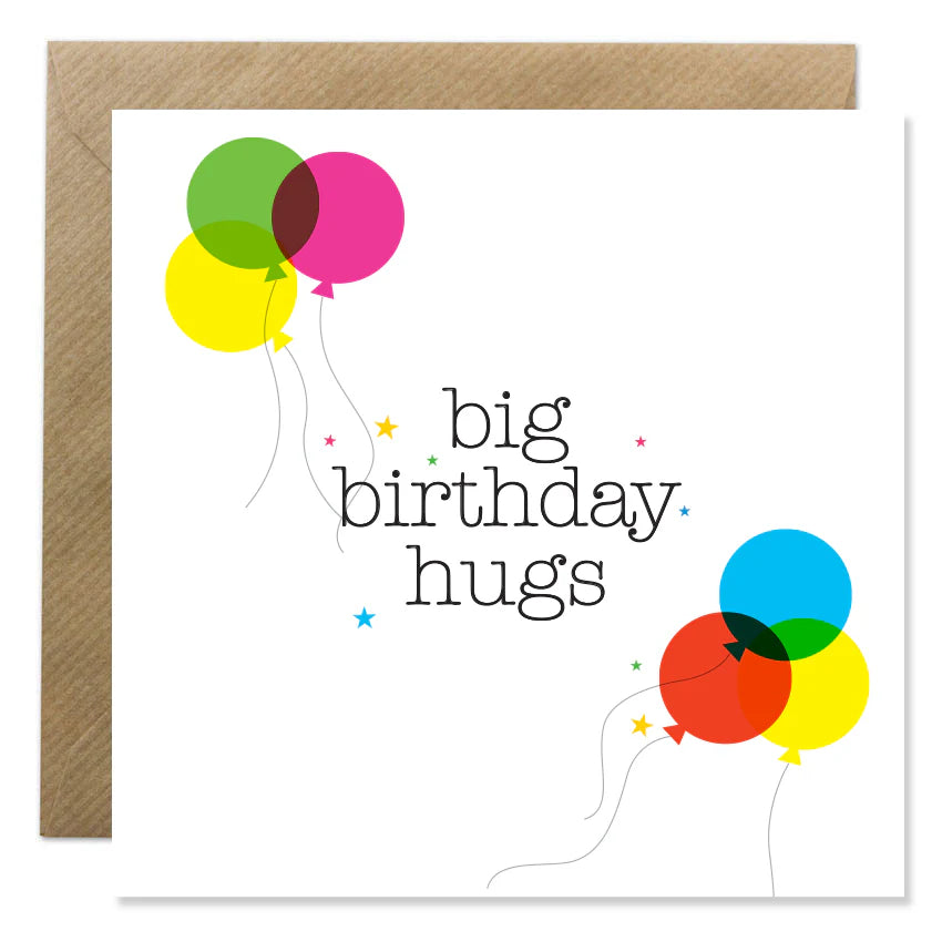 Fabulous Irish Made Greeting Cards Bold Bunny Big Birthday Hugs Card by Weirs of Baggot Street