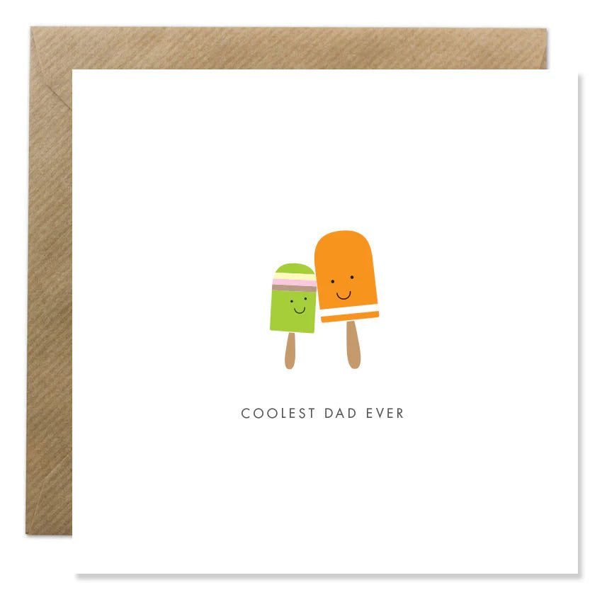 Fabulous Irish Made Greeting Cards Bold Bunny Coolest Dad Card by Weirs of Baggot Street