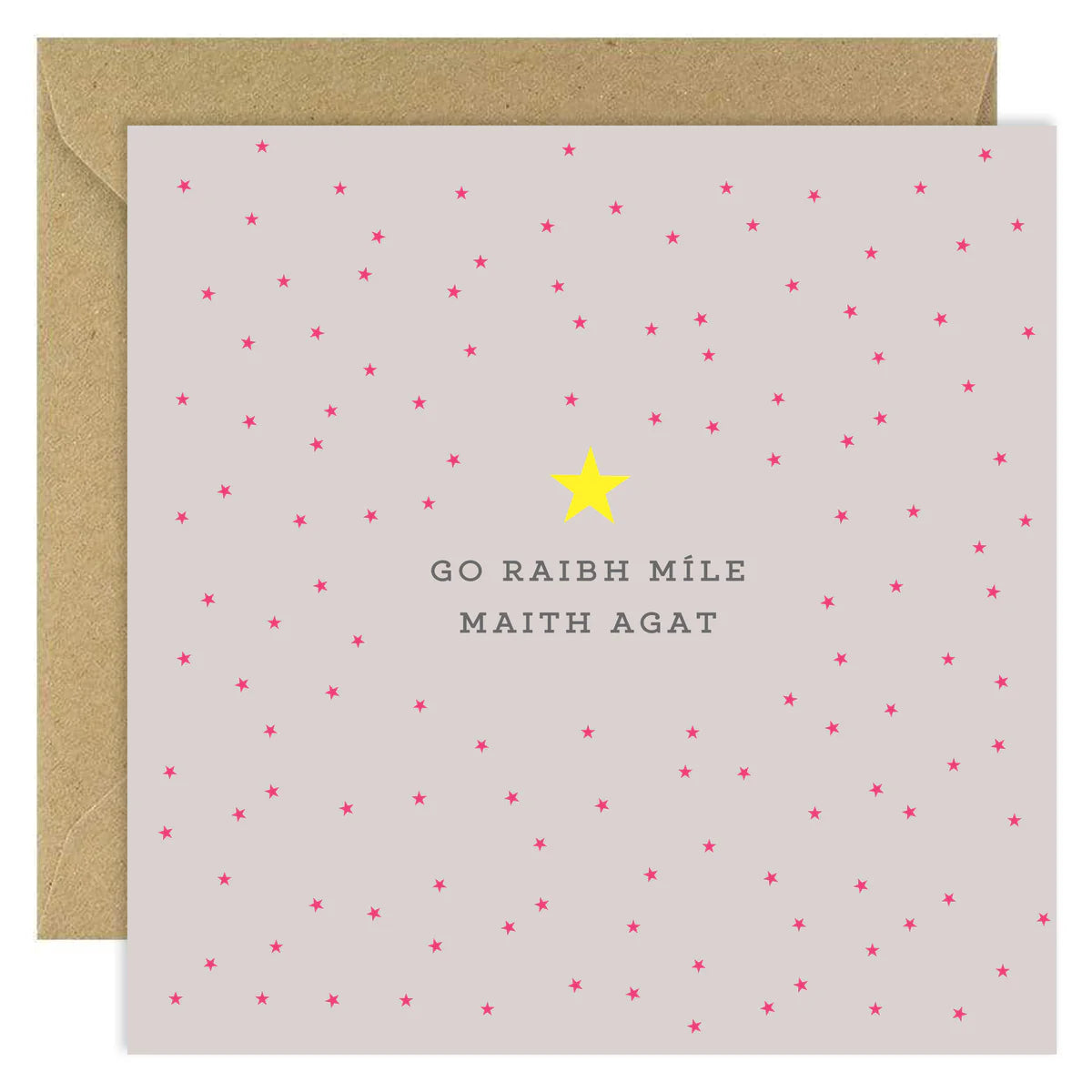 Fabulous Irish Made Greeting Cards Bold Bunny Go Raibh Mile Stars by Weirs of Baggot Street