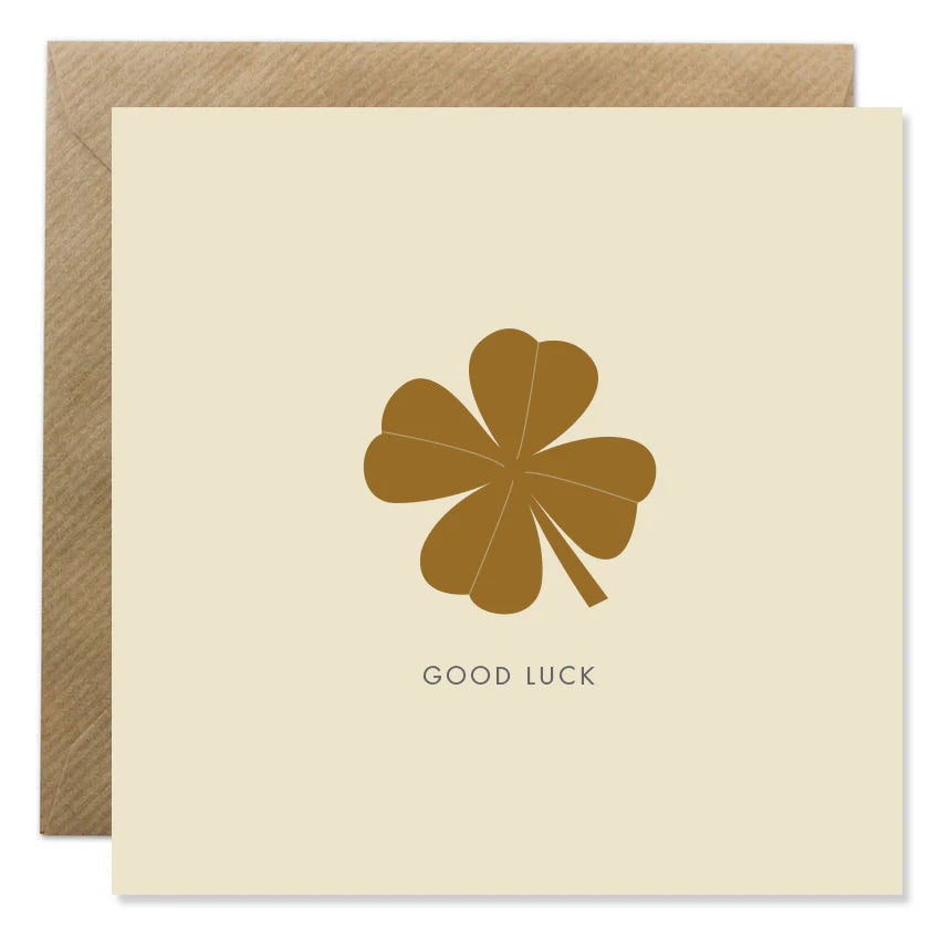 Fabulous Irish Made Greeting Cards Bold Bunny Good Luck Card by Weirs of Baggot Street