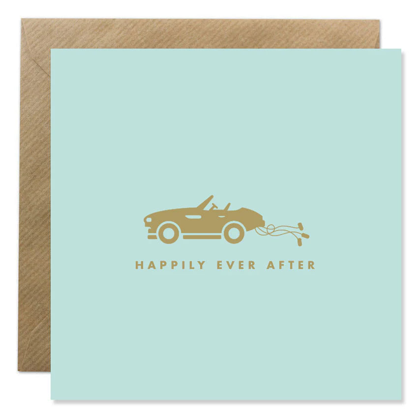 Fabulous Irish Made Greeting Cards Bold Bunny Happily Ever After Foil Card by Weirs of Baggot Street