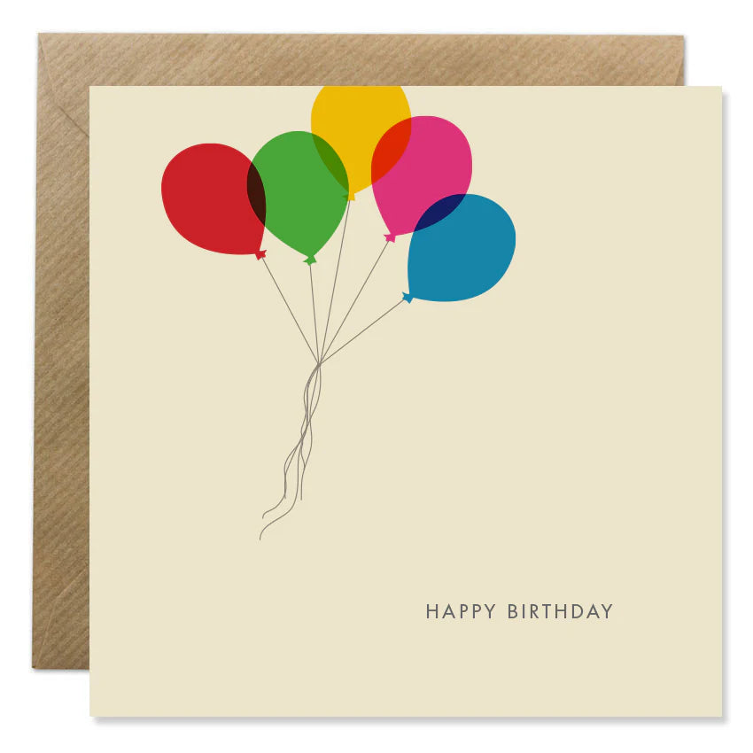 Fabulous Irish Made Greeting Cards Bold Bunny Happy Birthday Balloons by Weirs of Baggot Street