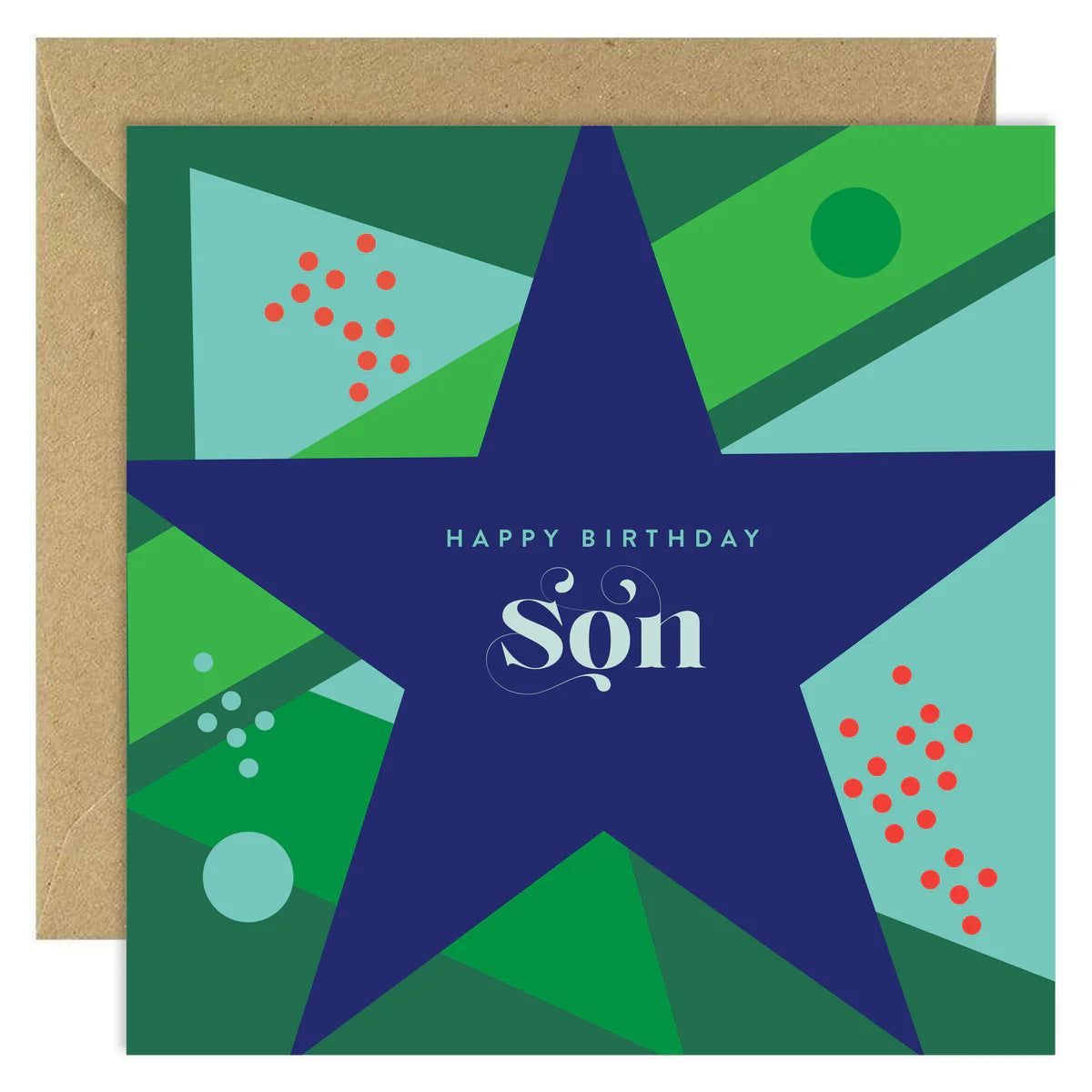 Fabulous Irish Made Greeting Cards Bold Bunny Happy Birthday Son Geo by Weirs of Baggot Street